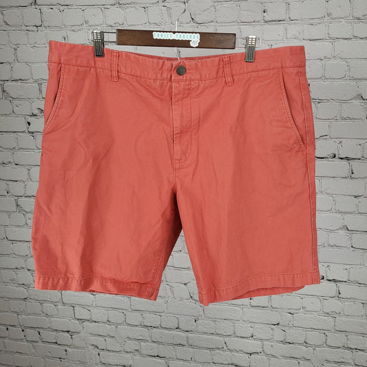 Bonobos Muted Orange 100% Cotton Flat Front Mid Rise Chino Shorts Size 40 (40x9)