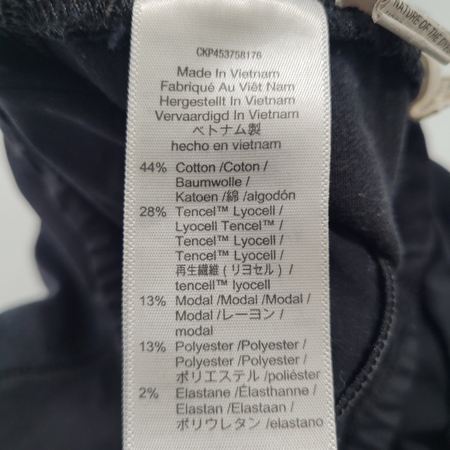 Madewell Black Maternity Skinny Pull On Stretch Over The Belly Panel Jeans 32