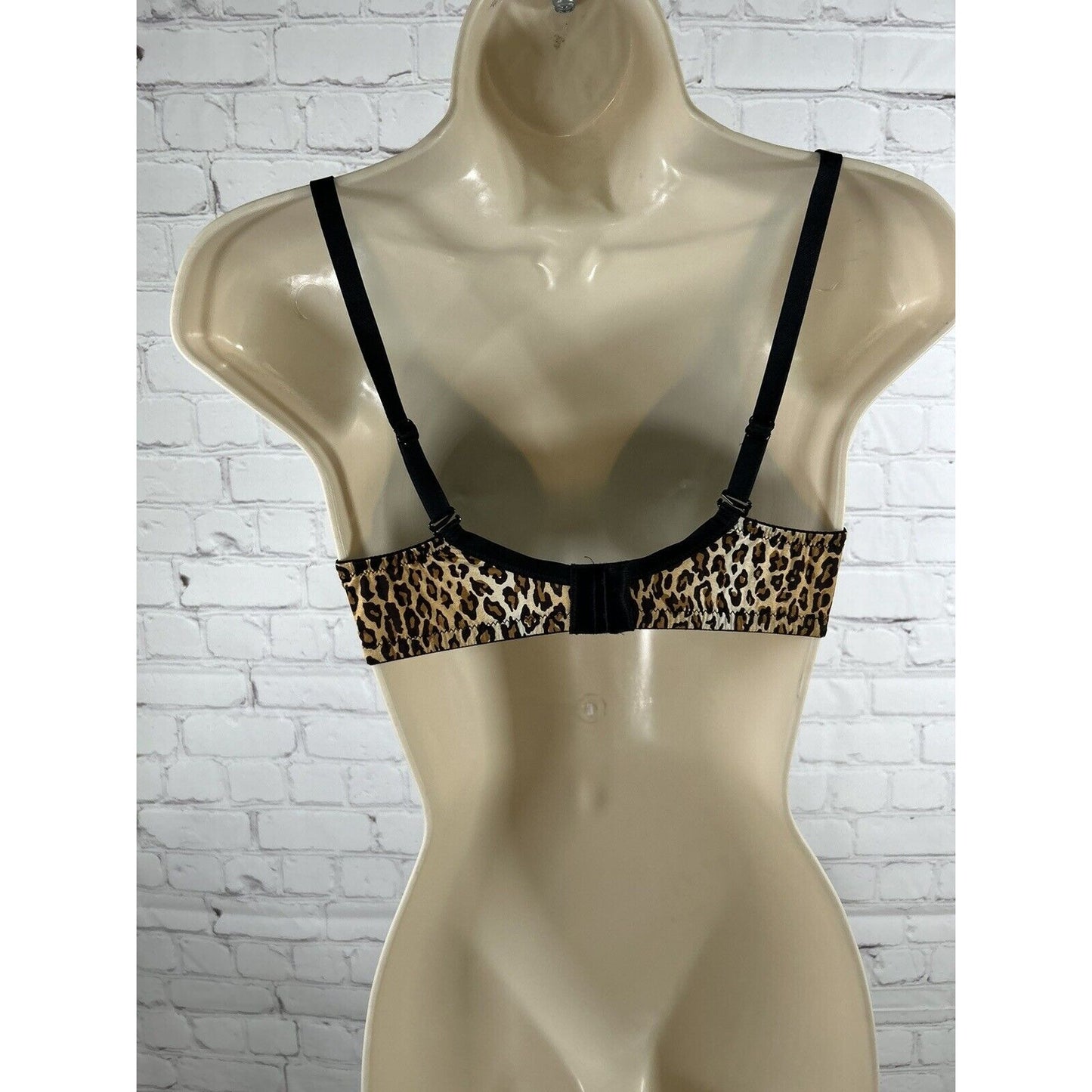 Cosabella Wireless Padless Lined Brown/Black Cheetah Print Bralette Women’s S