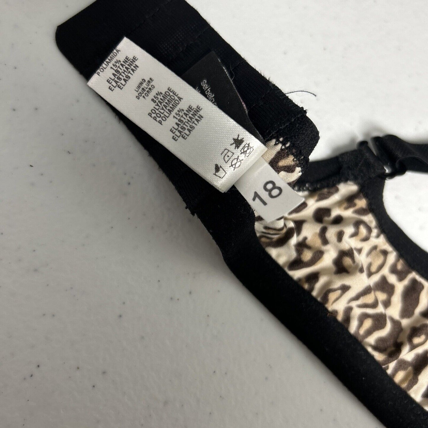 Cosabella Wireless Padless Lined Brown/Black Cheetah Print Bralette Women’s S