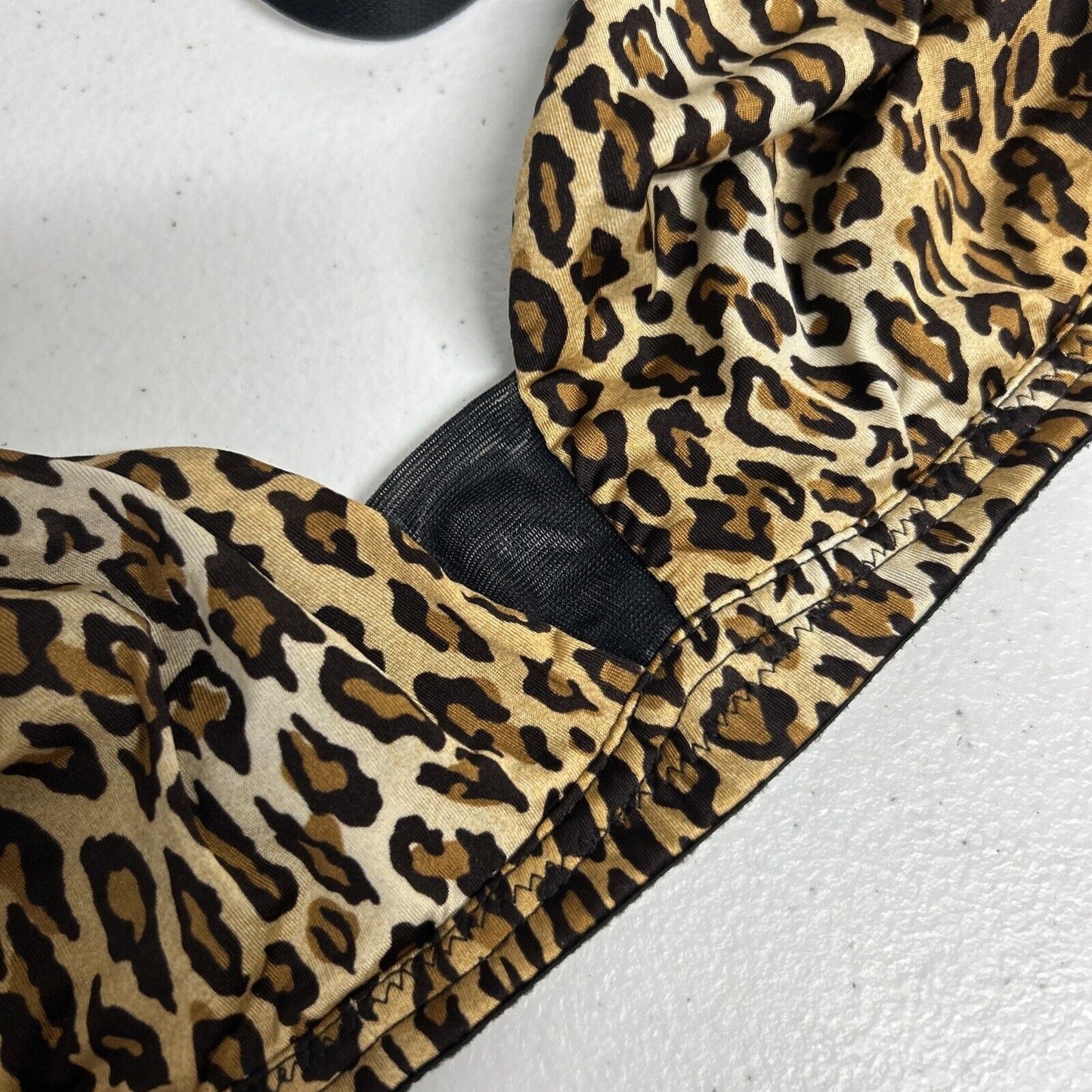 Cosabella Wireless Padless Lined Brown/Black Cheetah Print Bralette Women’s S