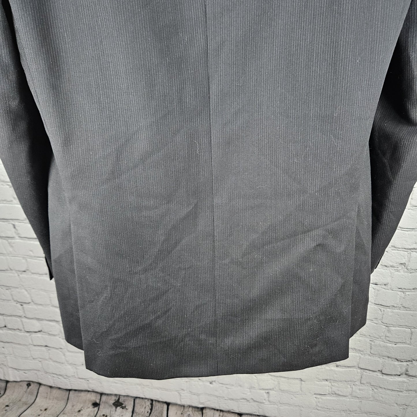 Alfani Black 100% Wool Slim Fit 2 Button Vented Notch Blazer Sport Coat 42L