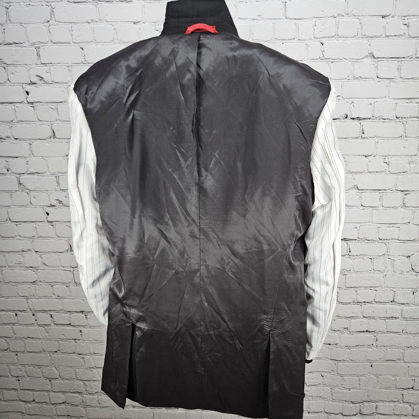 Alfani Black 100% Wool Slim Fit 2 Button Vented Notch Blazer Sport Coat 42L