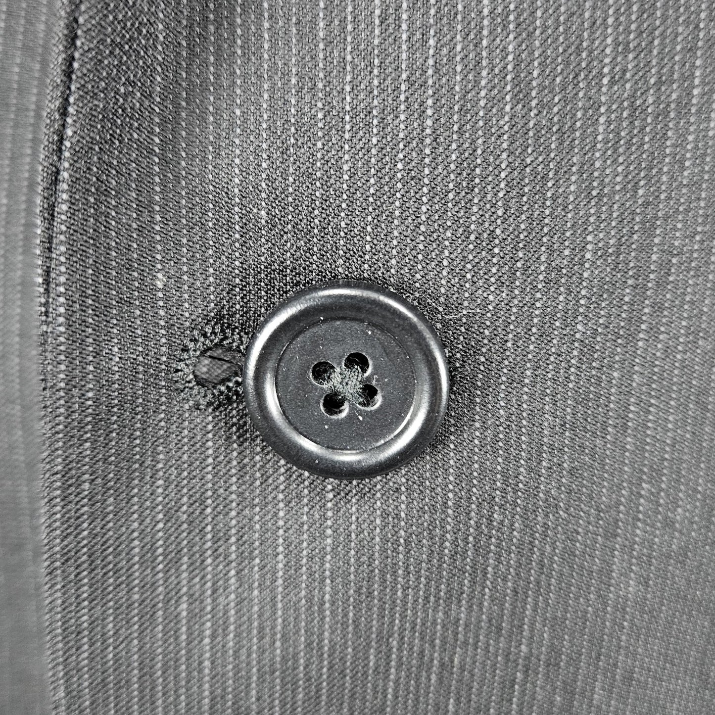 Alfani Black 100% Wool Slim Fit 2 Button Vented Notch Blazer Sport Coat 42L