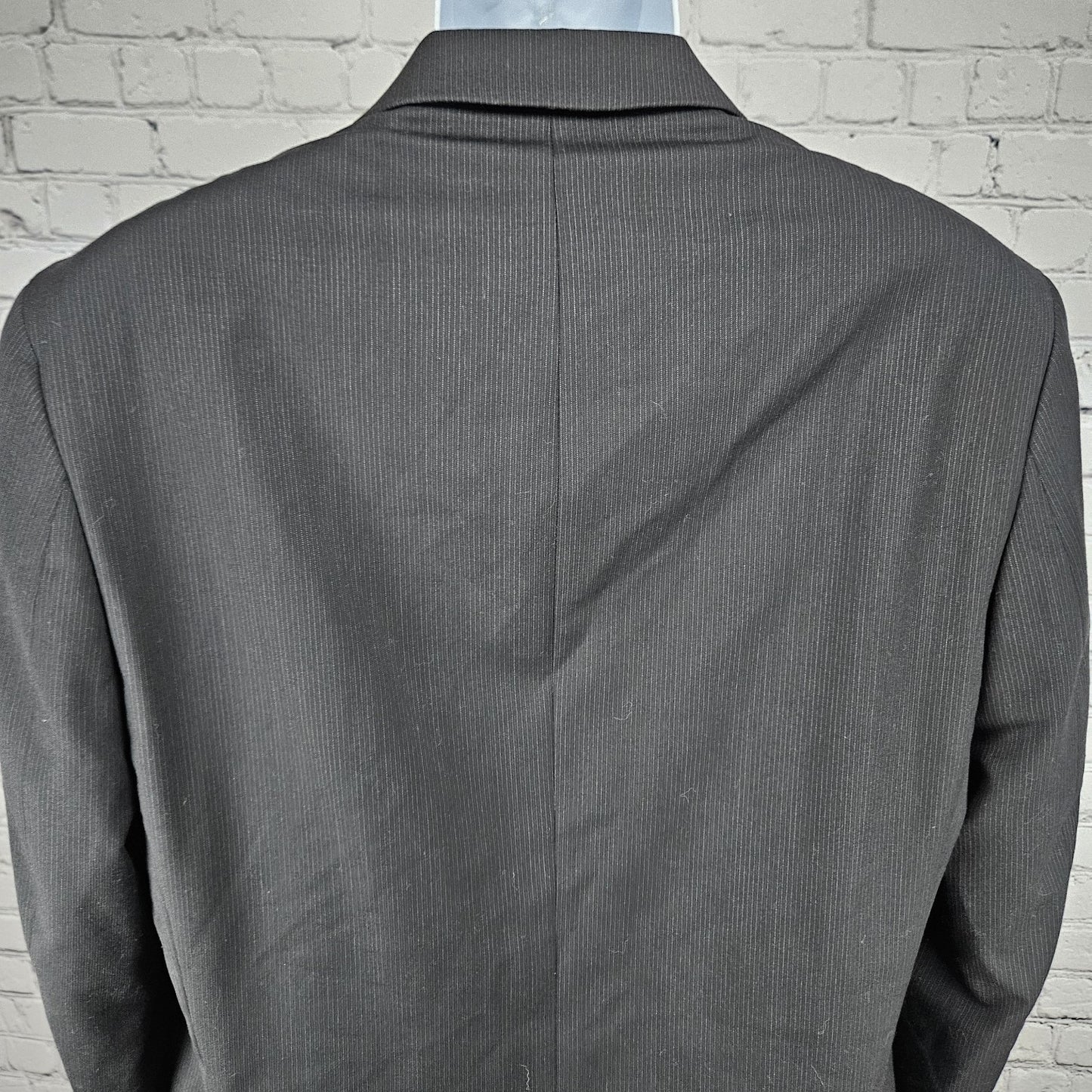 Alfani Black 100% Wool Slim Fit 2 Button Vented Notch Blazer Sport Coat 42L
