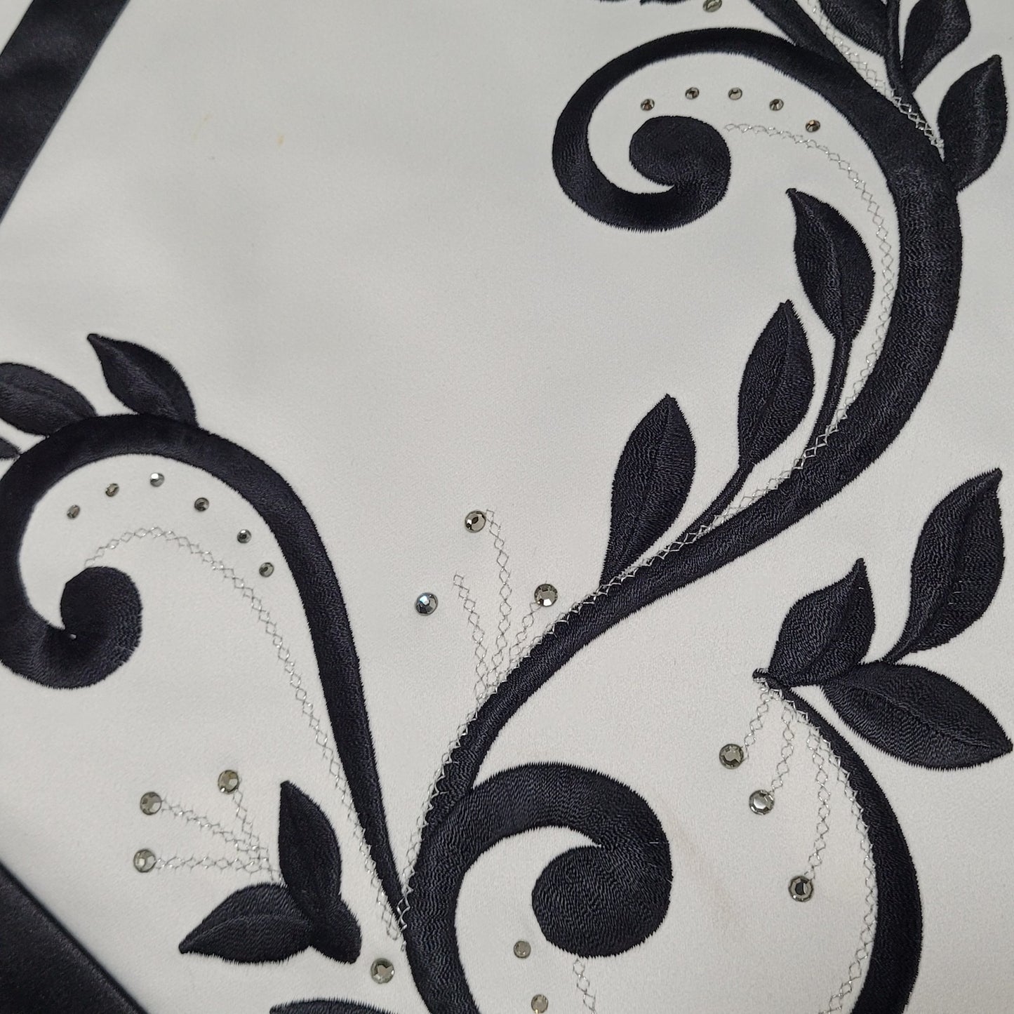 Jessica McClintock Black White Strapless Backless Embroidered Dress Gown USA 2