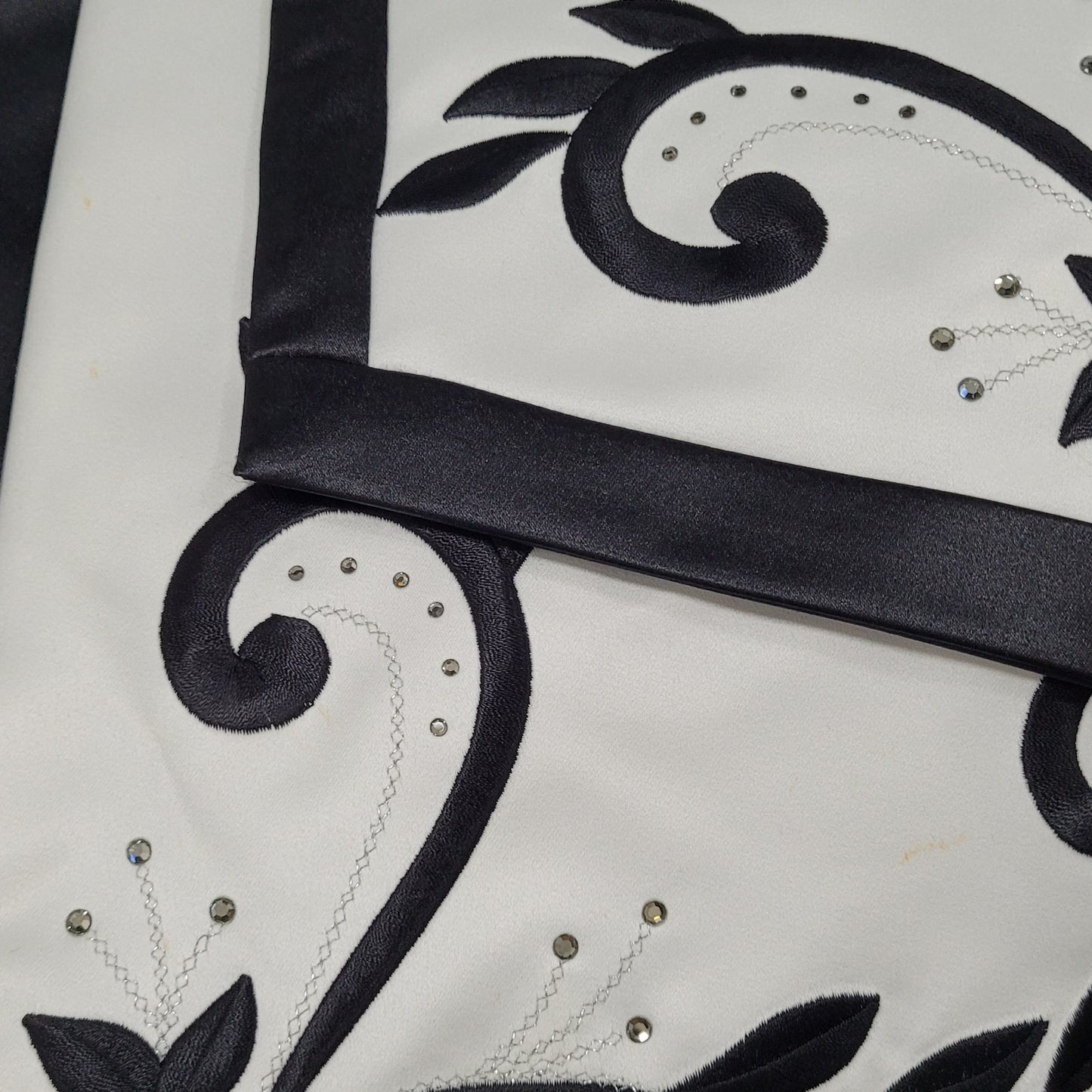 Jessica McClintock Black White Strapless Backless Embroidered Dress Gown USA 2