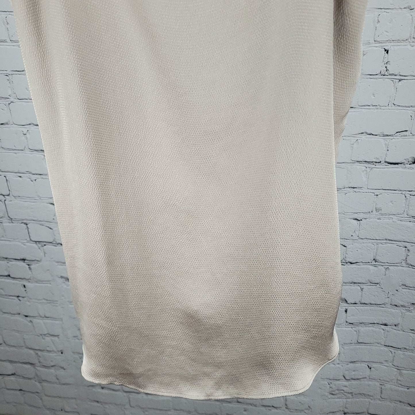 Chico's Beige Muave Satin Strappy V Neck Lightweight Cami Tank Top 2 US 12/14