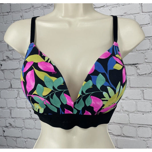 Victoria’s Secret Pink Wireless Push Up Padded Lined Adjustable Bra Size 34DD