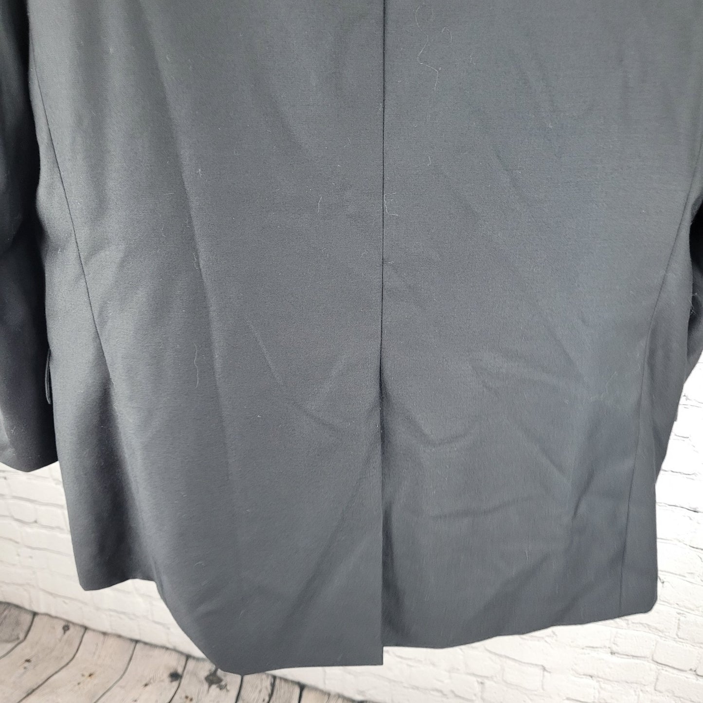 Jos A Bank Black 100% Wool Satin Lapel Notch Tuxedo Suit Jacket Blazer Size 50