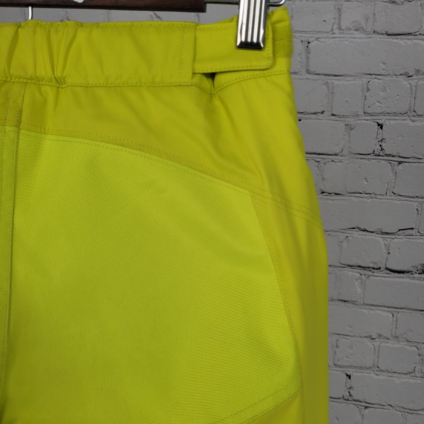 LL Bean Neon Yellow Thinsulate Adjustable Waist Snow Pants Youth Size 10 (26x26)