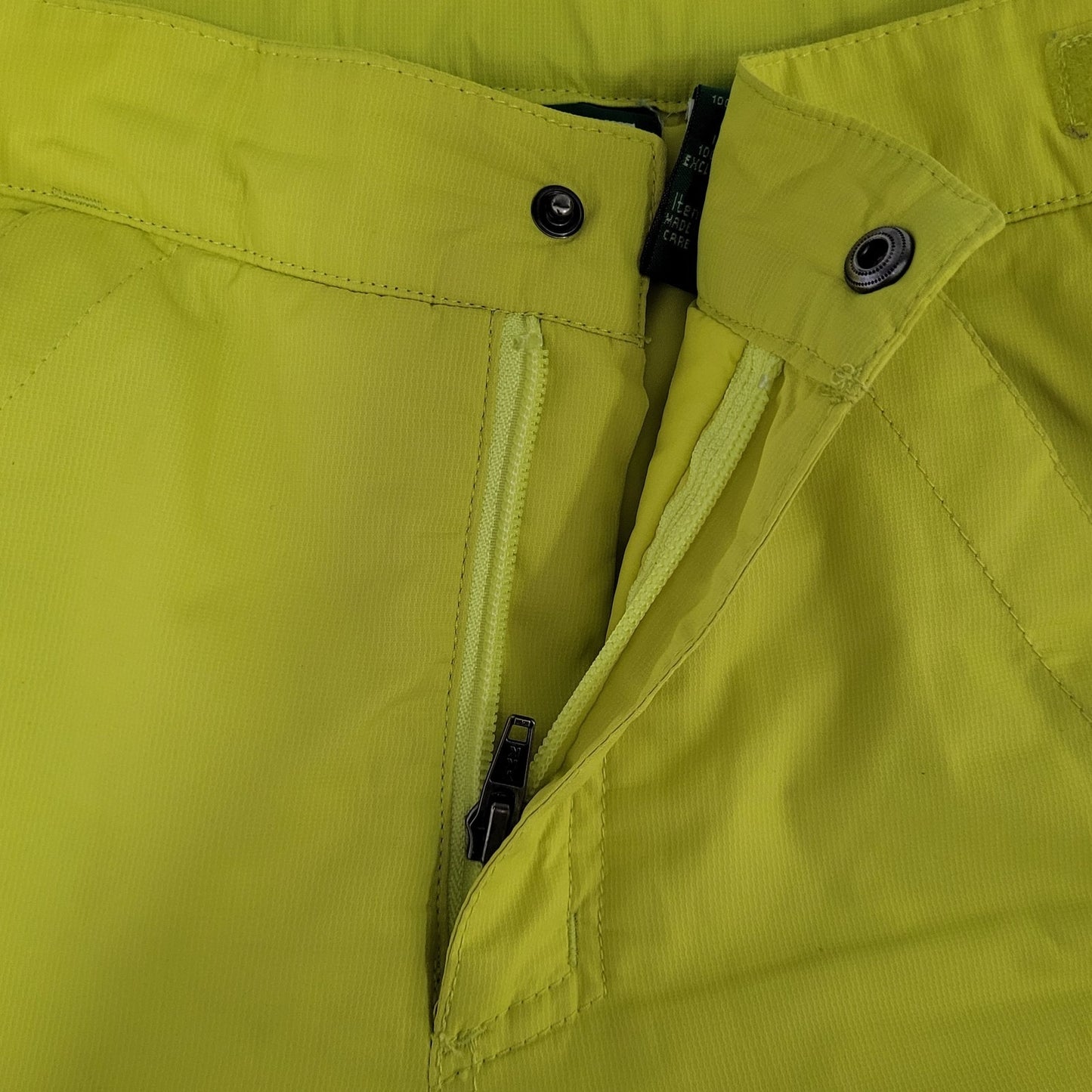 LL Bean Neon Yellow Thinsulate Adjustable Waist Snow Pants Youth Size 10 (26x26)