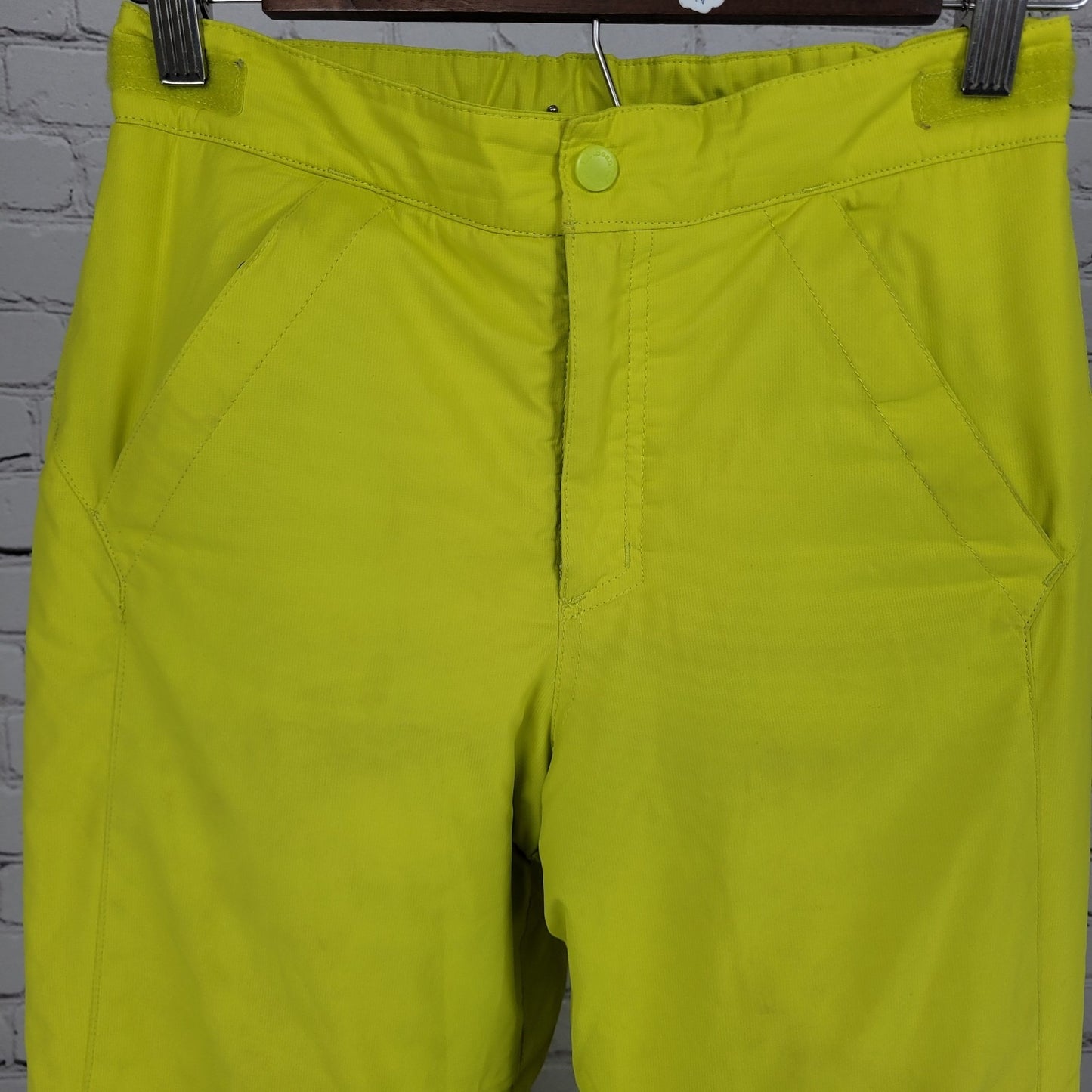 LL Bean Neon Yellow Thinsulate Adjustable Waist Snow Pants Youth Size 10 (26x26)