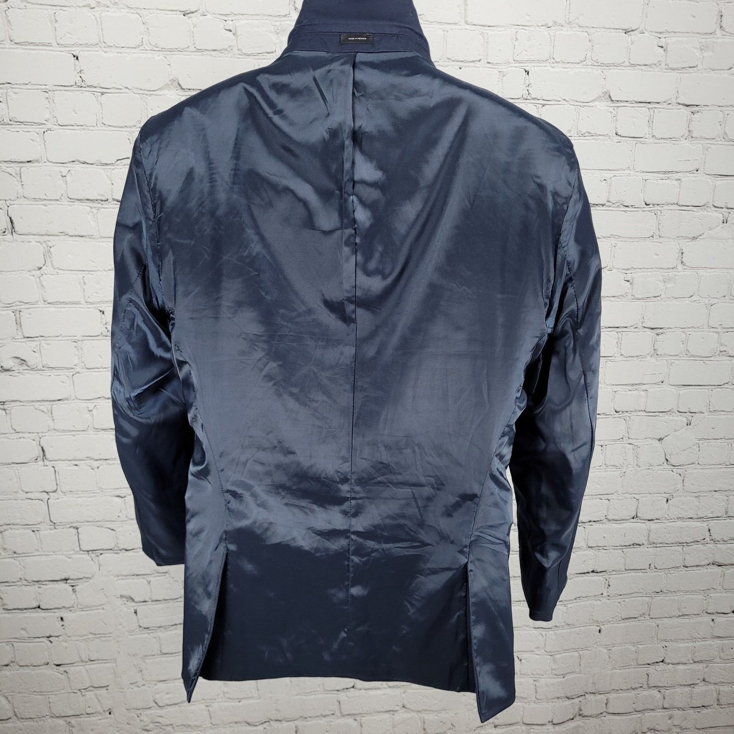 J. Ferrar Navy Slim Fit Ultra Comfort Stretch Peak Blazer Suit Jacket Size 42R