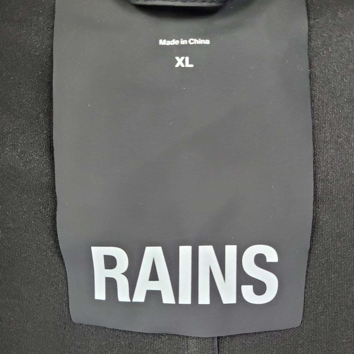 T Mobile Advertising Black RAINS Hooded Lightweight Rain Jacket Coat Size XL