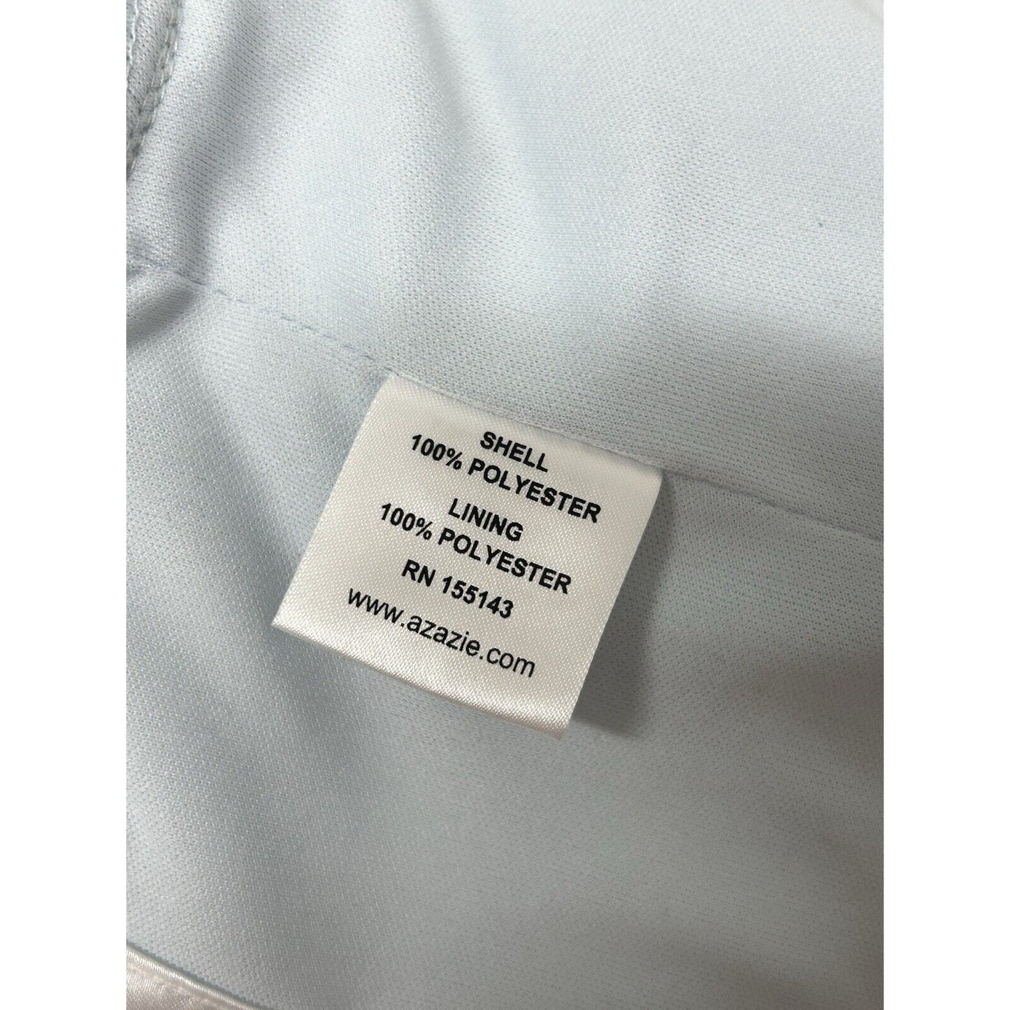 Azazie Sky Blue Racerback Front Slit Fitted Pleated Kalea Maxi Gown Dress XS