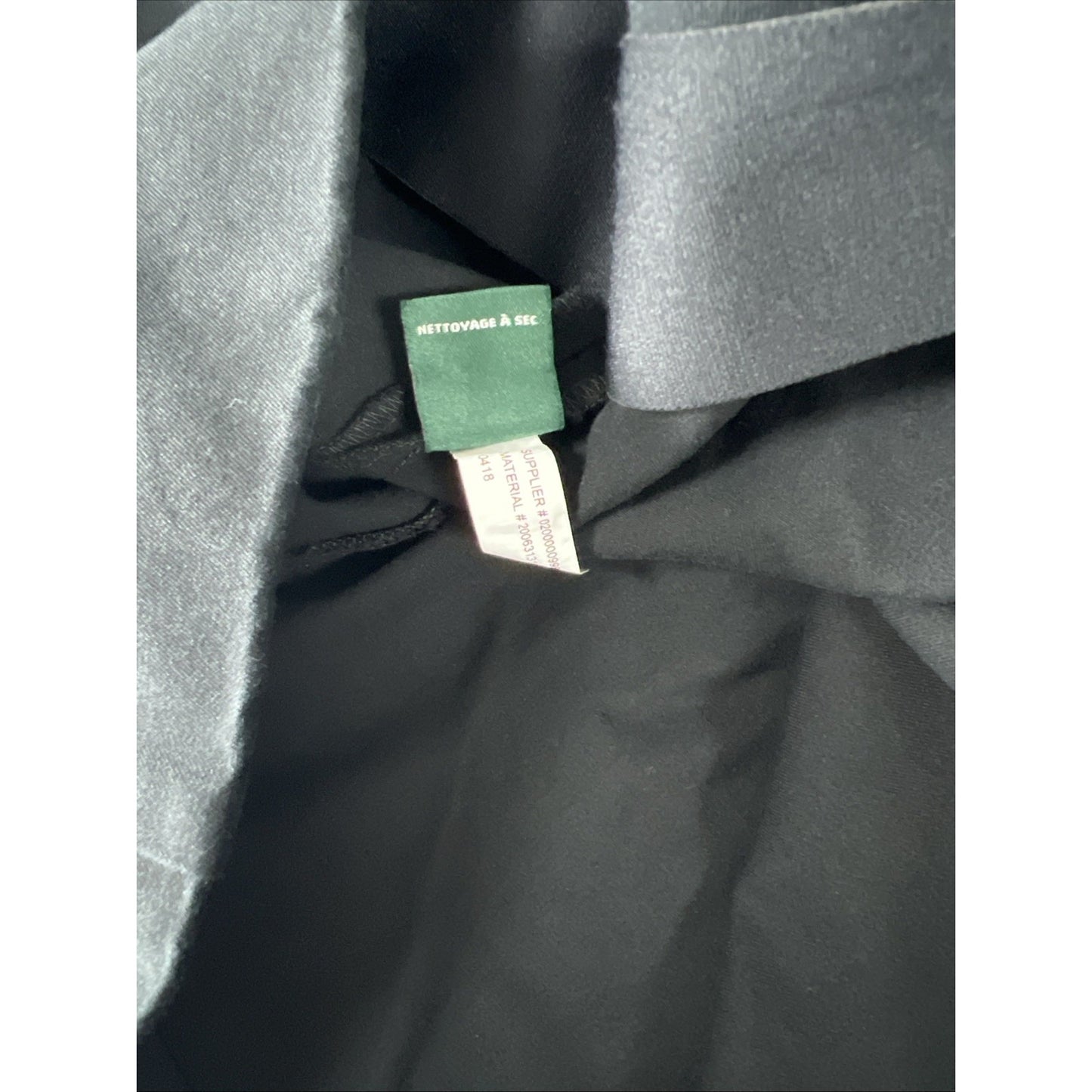 Lauren Ralph Lauren Black Flat Front Side Zip Hi-Rise Tapered Dress Pants 12
