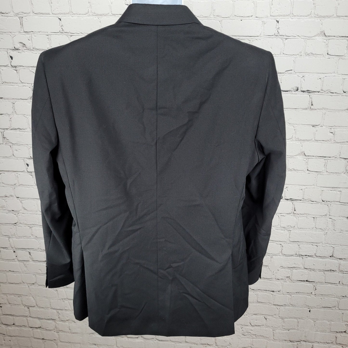 Jos A Bank Black 100% Wool Travelers Tailored Fit Blazer Sport Coat Size 42R