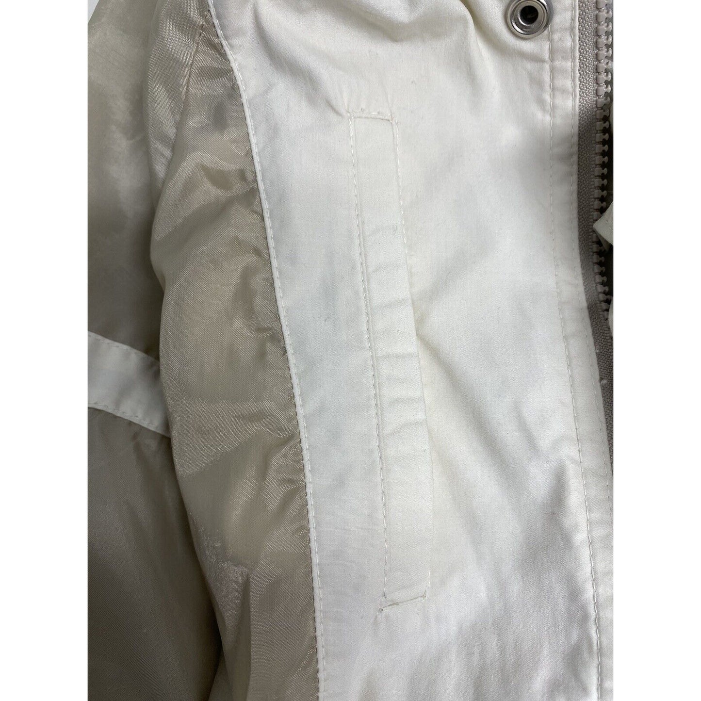 London Fog Tan Zip Collared Elastic Waist Lightweight Jacket Small Petite SP