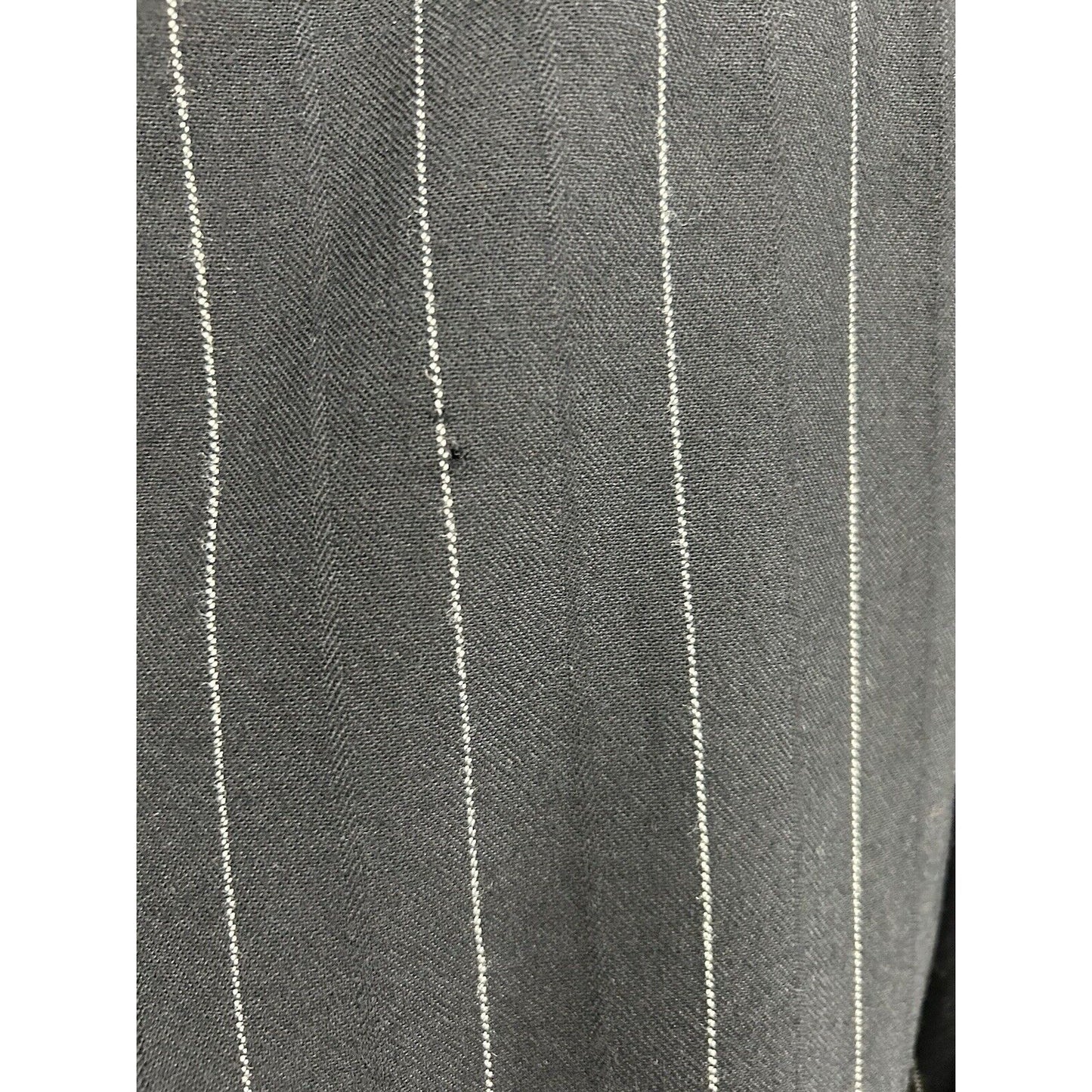 VTG 80’s MM By Krizia Two Piece Skirt Suit With Tie 100% Wool Striped Jacket 8