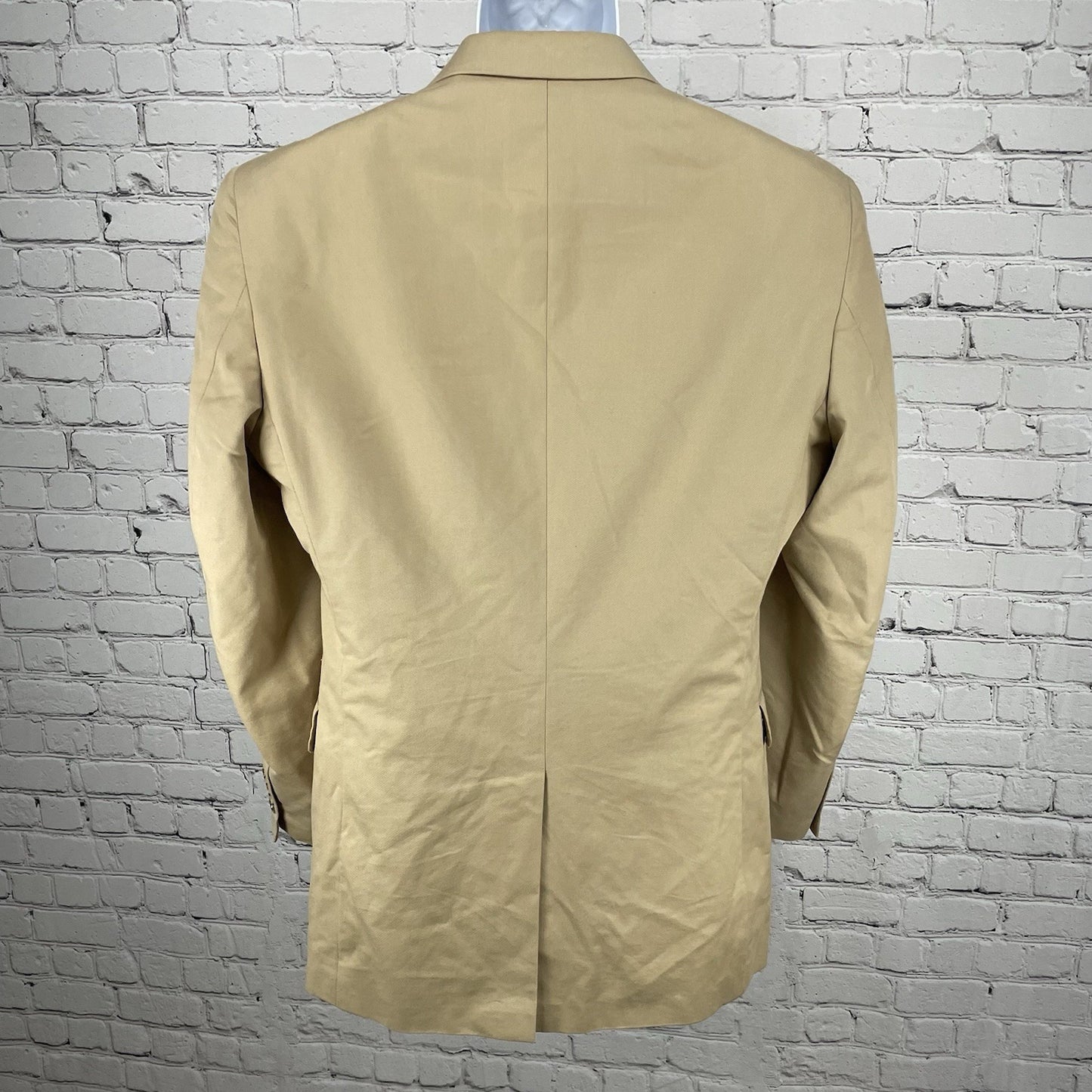 Jos A Bank Tan Cotton Wool 2 Button Vented Notch Blazer Sport Coat Size 40L
