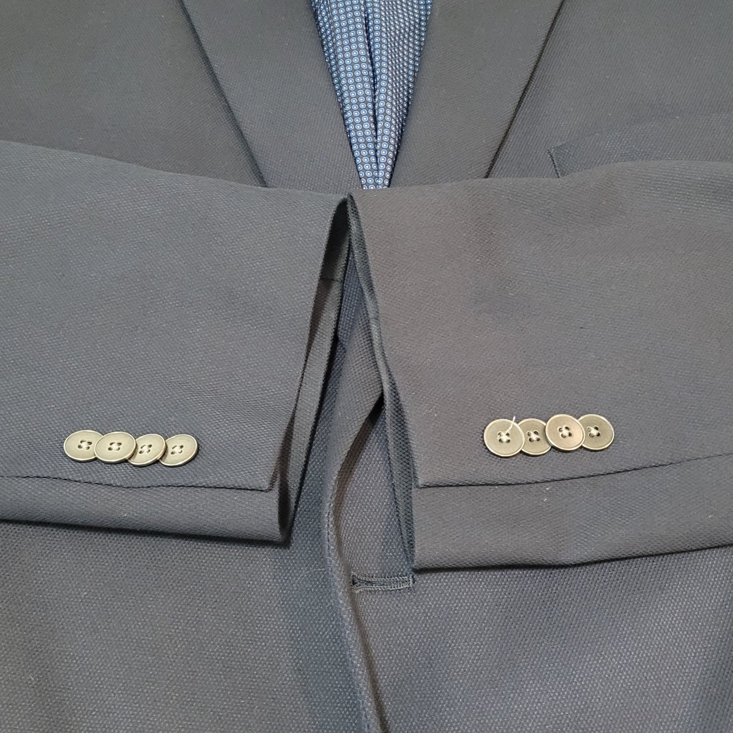 Michael Kors Navy Blue 2 Button Double Vented Notch Blazer Sport Coat Size 46R