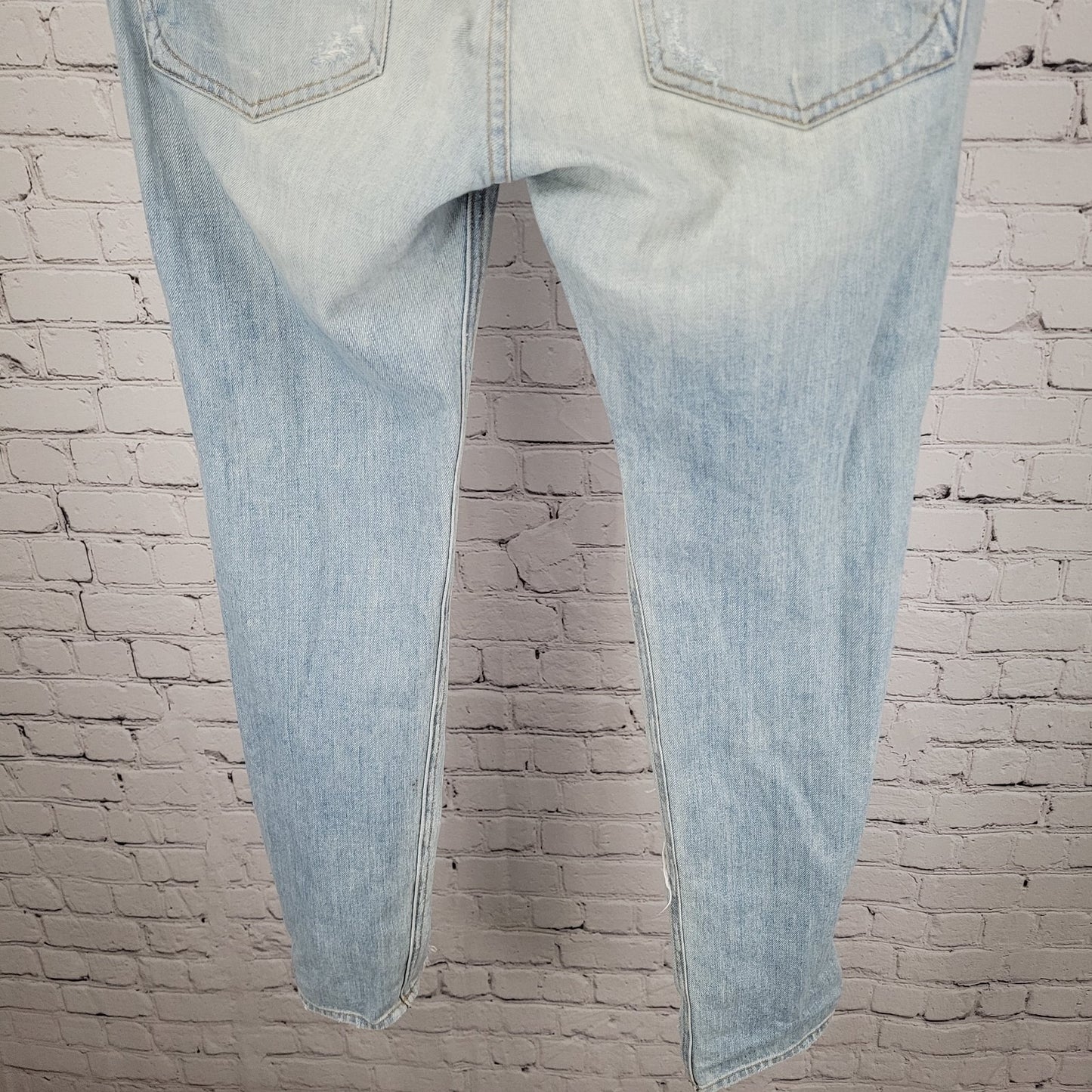 Rag & Bone Blue The Dre Distressed Light Wash Mid Rise Jeans USA Size 28 (33x31)