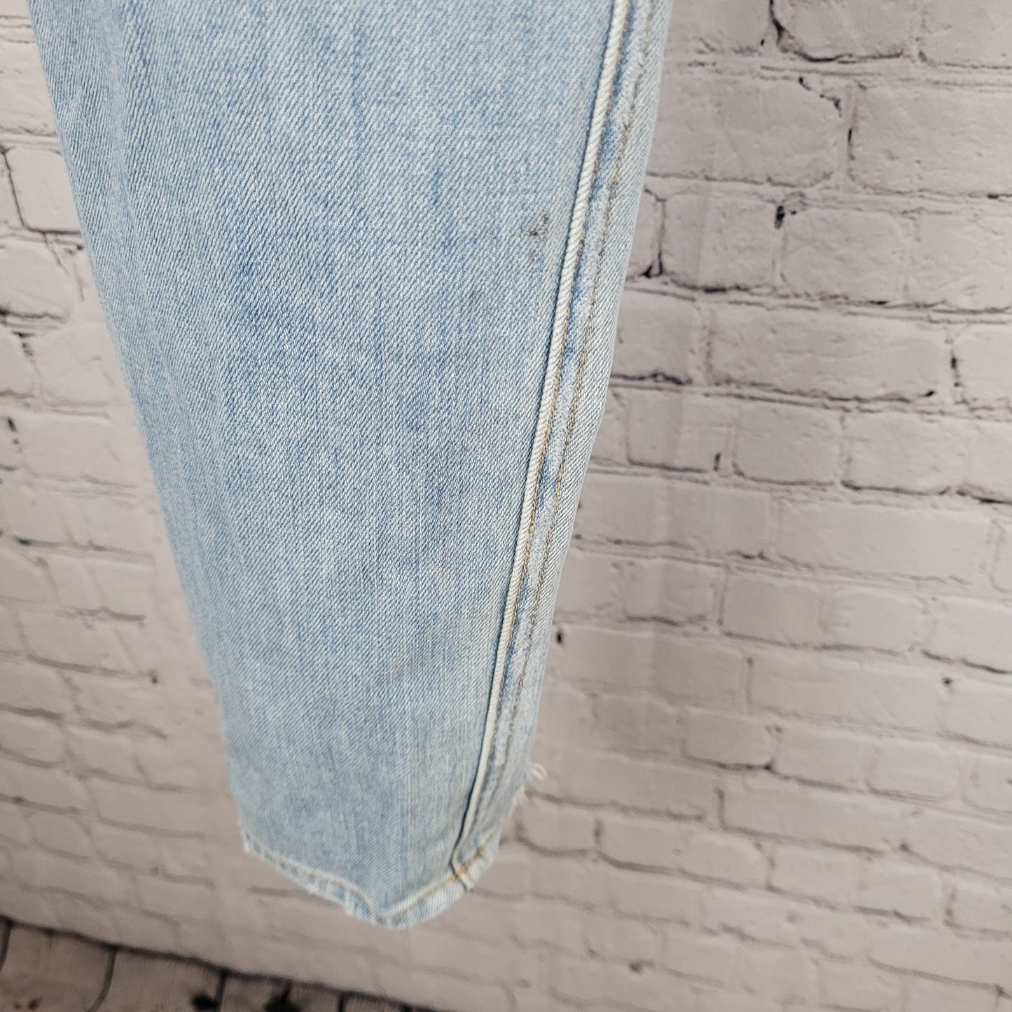 Rag & Bone Blue The Dre Distressed Light Wash Mid Rise Jeans USA Size 28 (33x31)