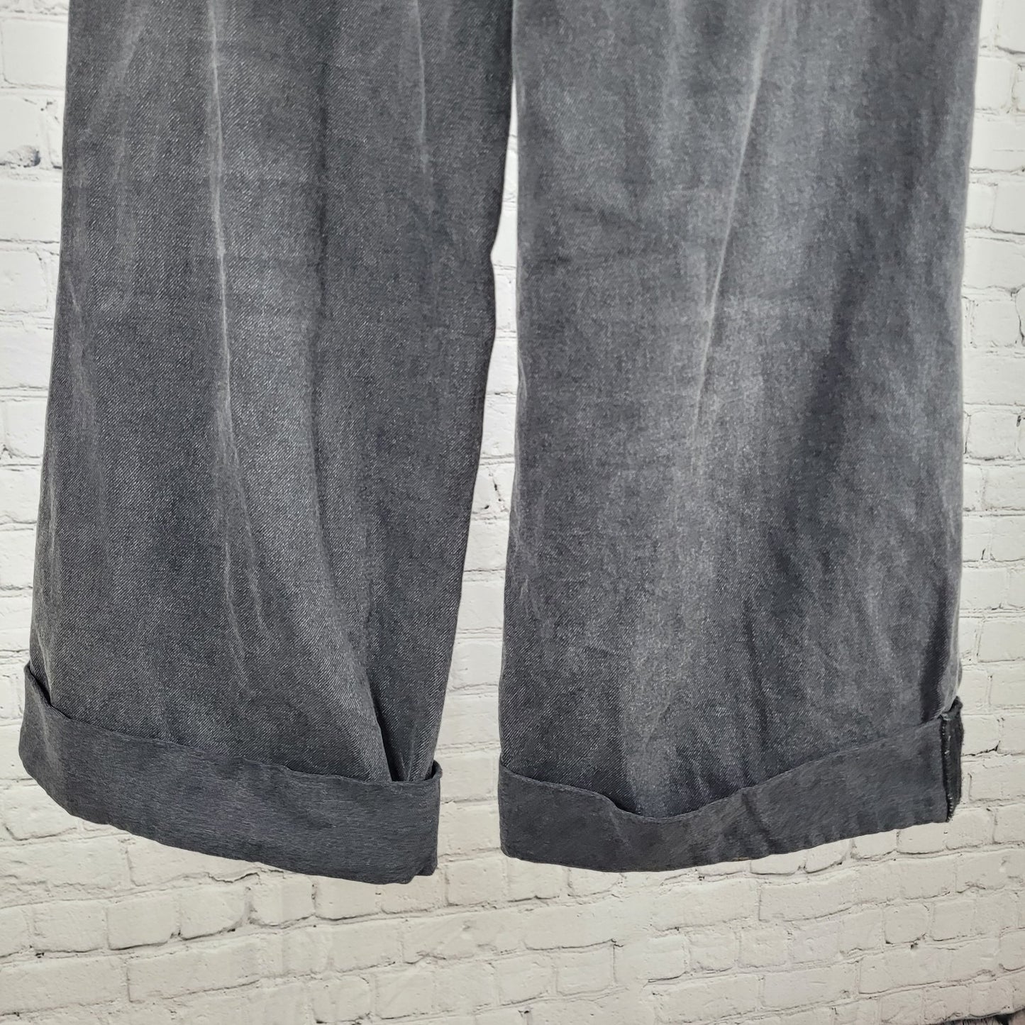 BDG Urban Outfitters Black Denim Skater Baggy Distressed Jeans Size 26 (26x29.5)