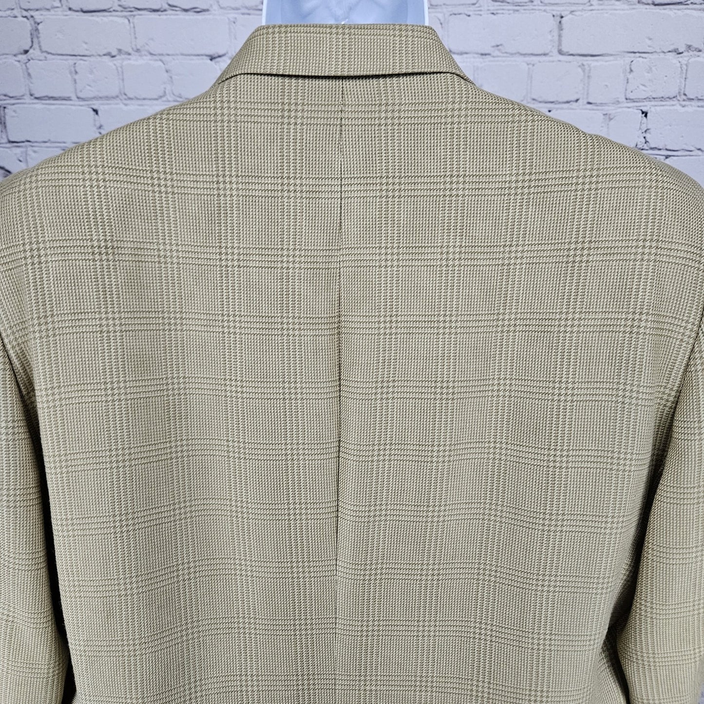 Lauren Ralph Lauren Beige 100% Silk 2 Button Vented Notch Blazer Sport Coat 43R