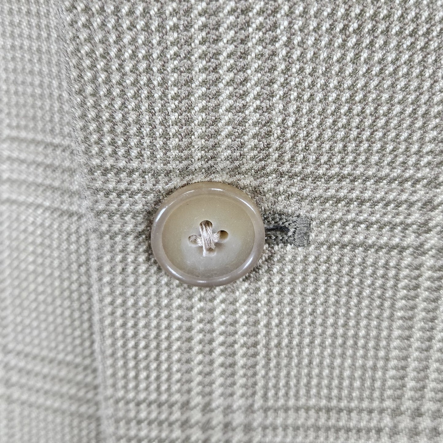 Lauren Ralph Lauren Beige 100% Silk 2 Button Vented Notch Blazer Sport Coat 43R