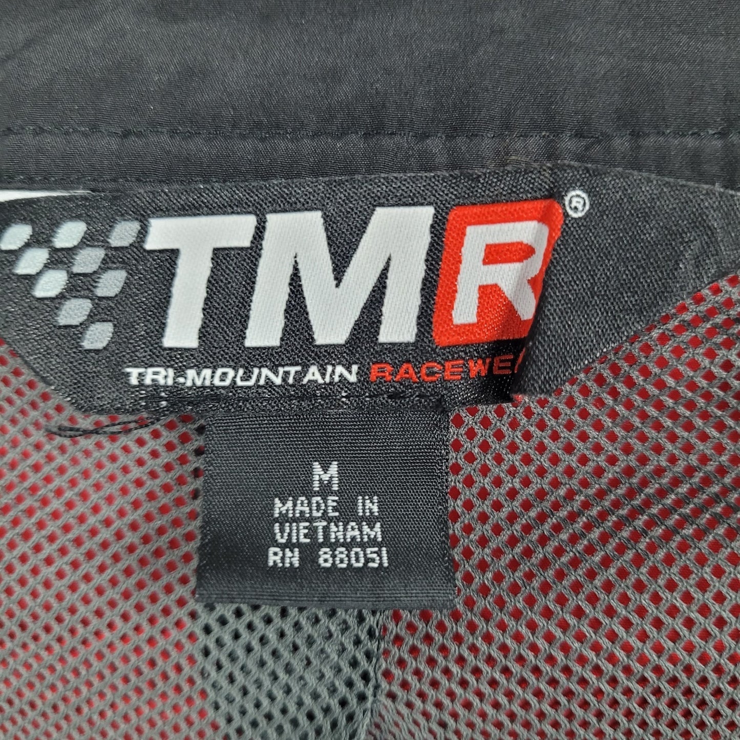 Circuit Of The Americas TMR Black Red Full Zip Windbreaker Jacket Medium M
