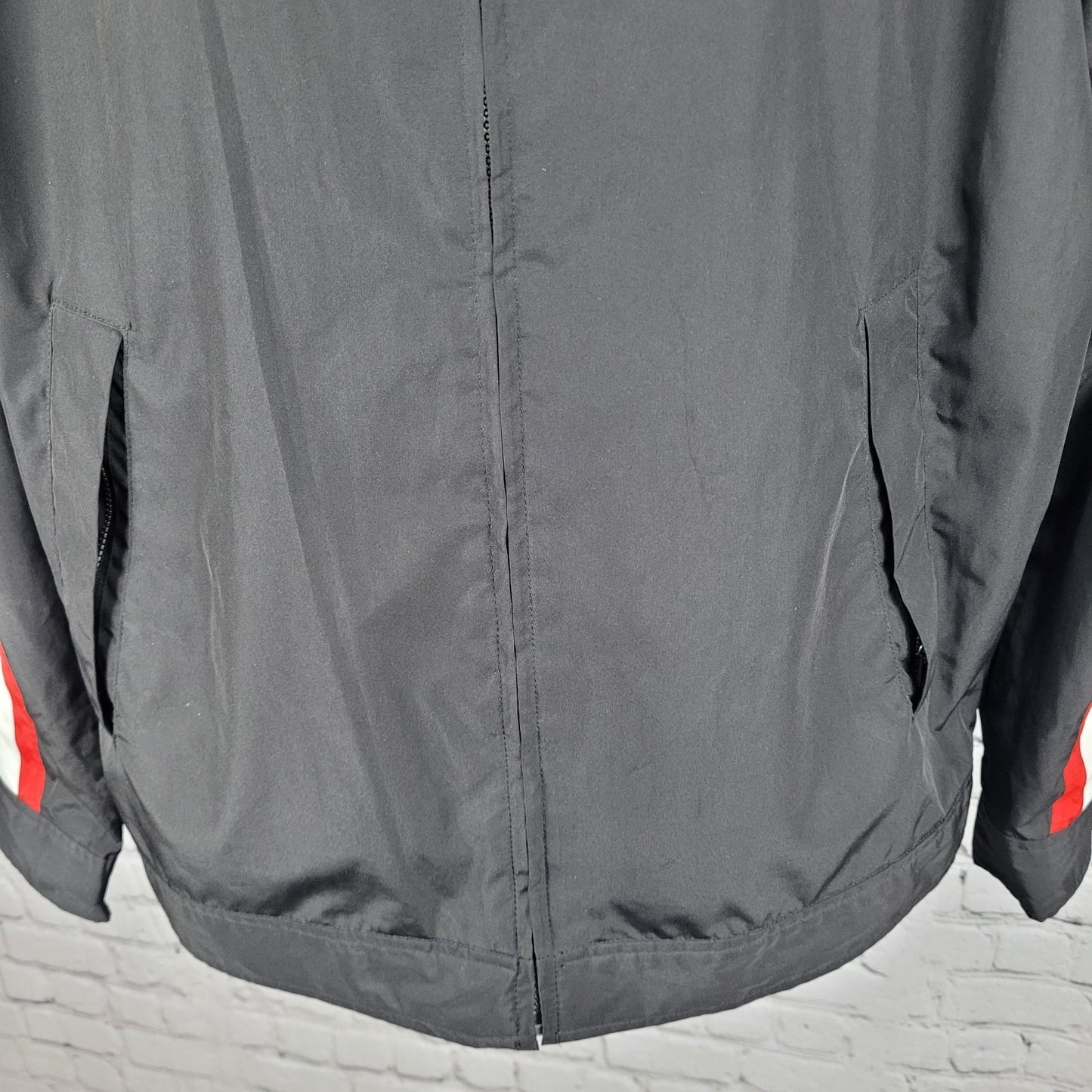 Circuit Of The Americas TMR Black Red Full Zip Windbreaker Jacket Medium M