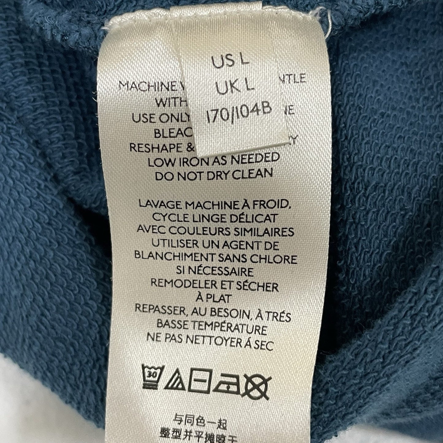 Saturday Sunday Anthropologie Blue Boxy Balloon Sleeve Sweatshirt Size Large L