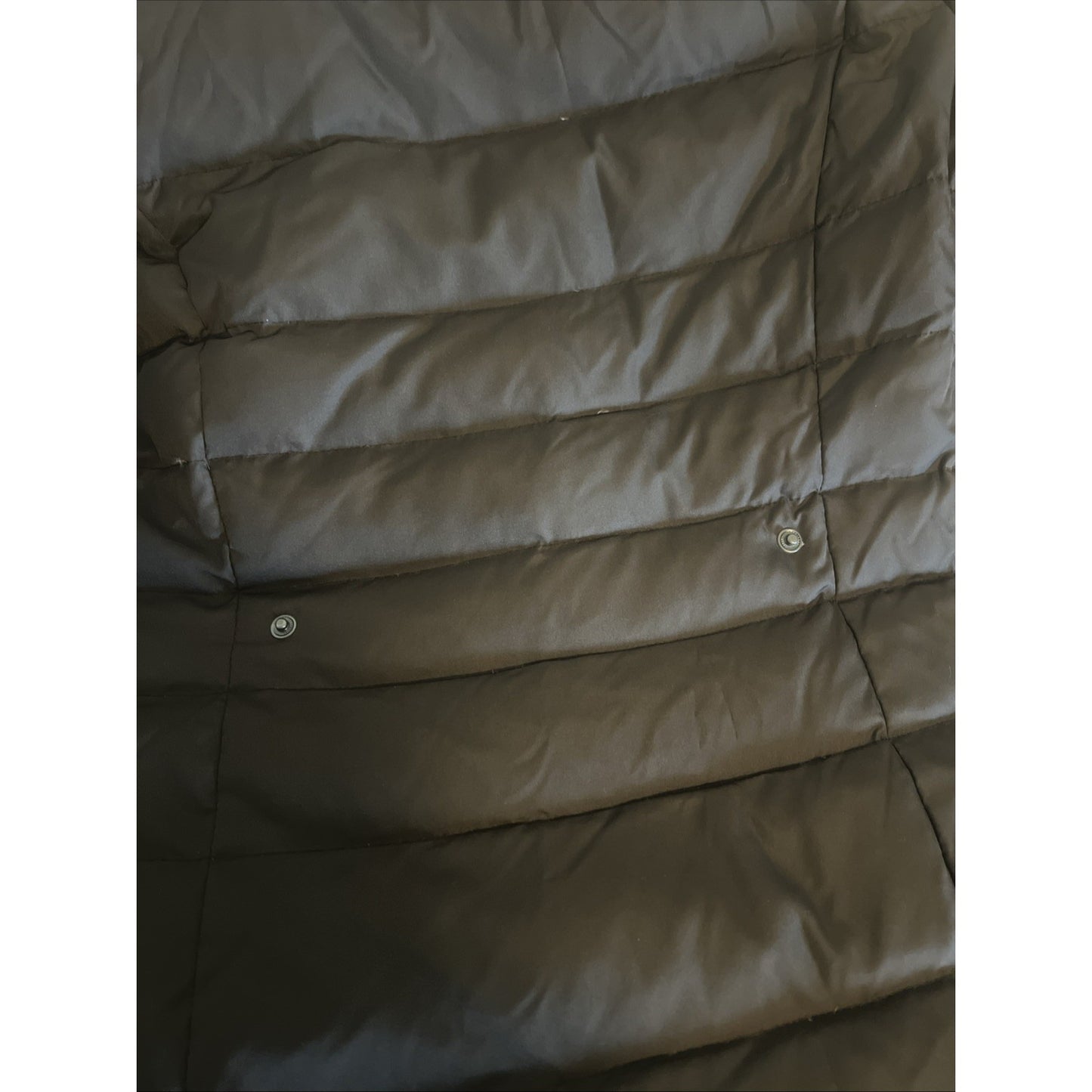 DKNY Brown Down Feather Insulated Removable Fur Hood Puffer Parka Coat Medium M