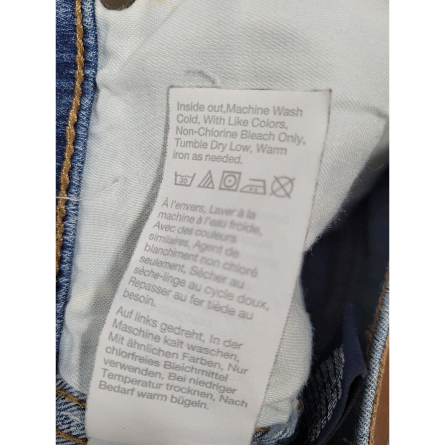 Madewell Blue Distressed 10" High Rise Skinny Jeans Women’s Size 23 (24 X 27)