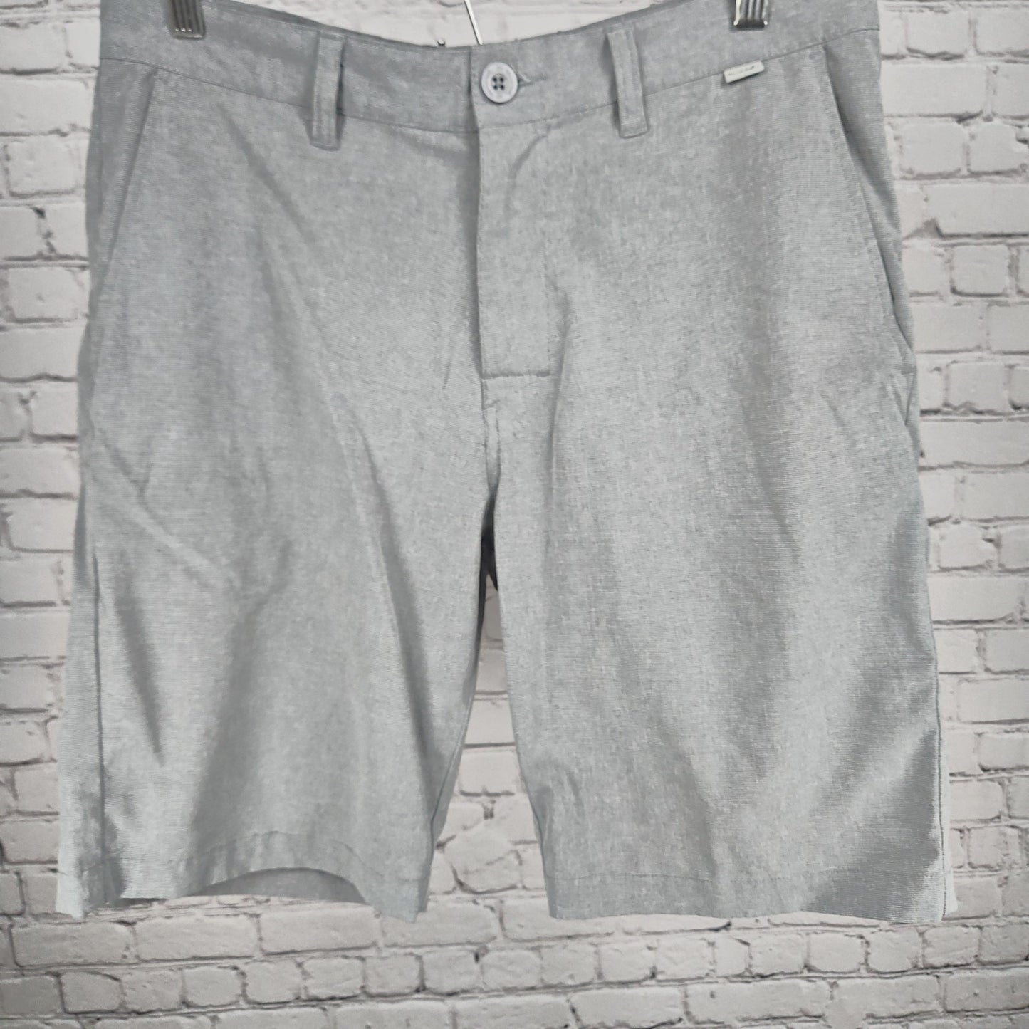Travis Mathew Gray Flat Front Chino Athletic Casual Unlined Golf Shorts 33