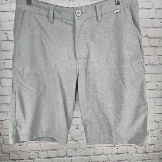 Travis Mathew Gray Flat Front Chino Athletic Casual Unlined Golf Shorts 32