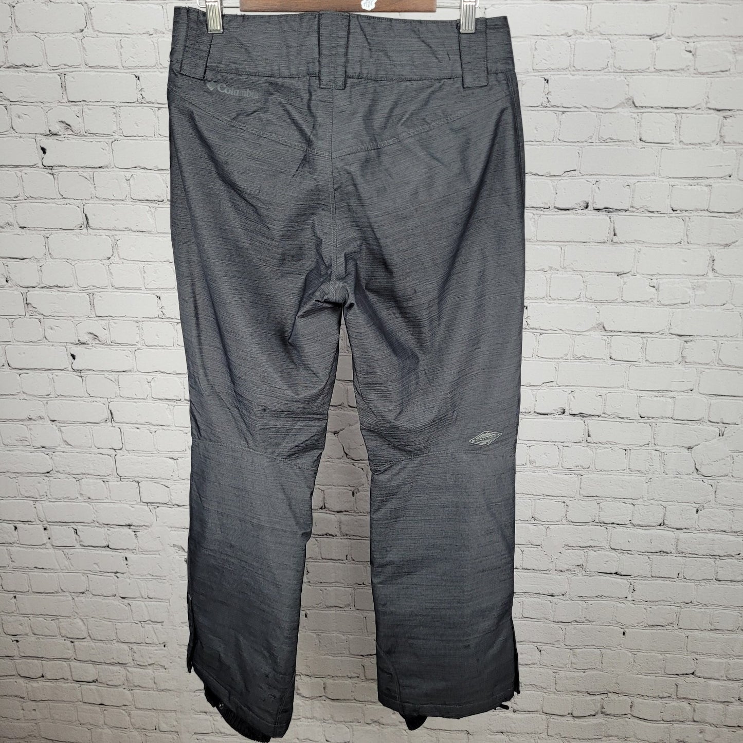 Columbia Grey Omni Tech Insulated Waterproof Snow Ski Pants Size Small S (31x30)