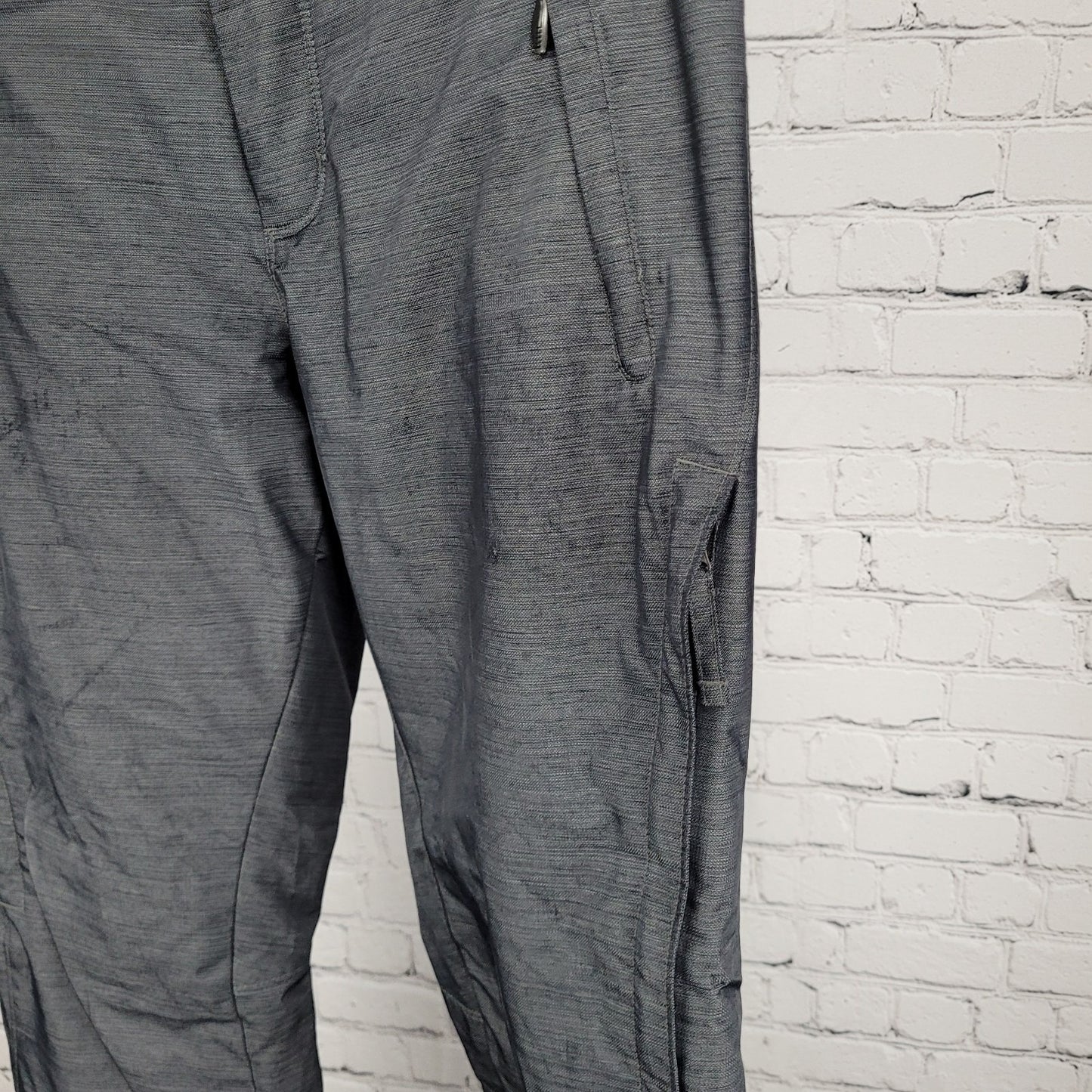 Columbia Grey Omni Tech Insulated Waterproof Snow Ski Pants Size Small S (31x30)