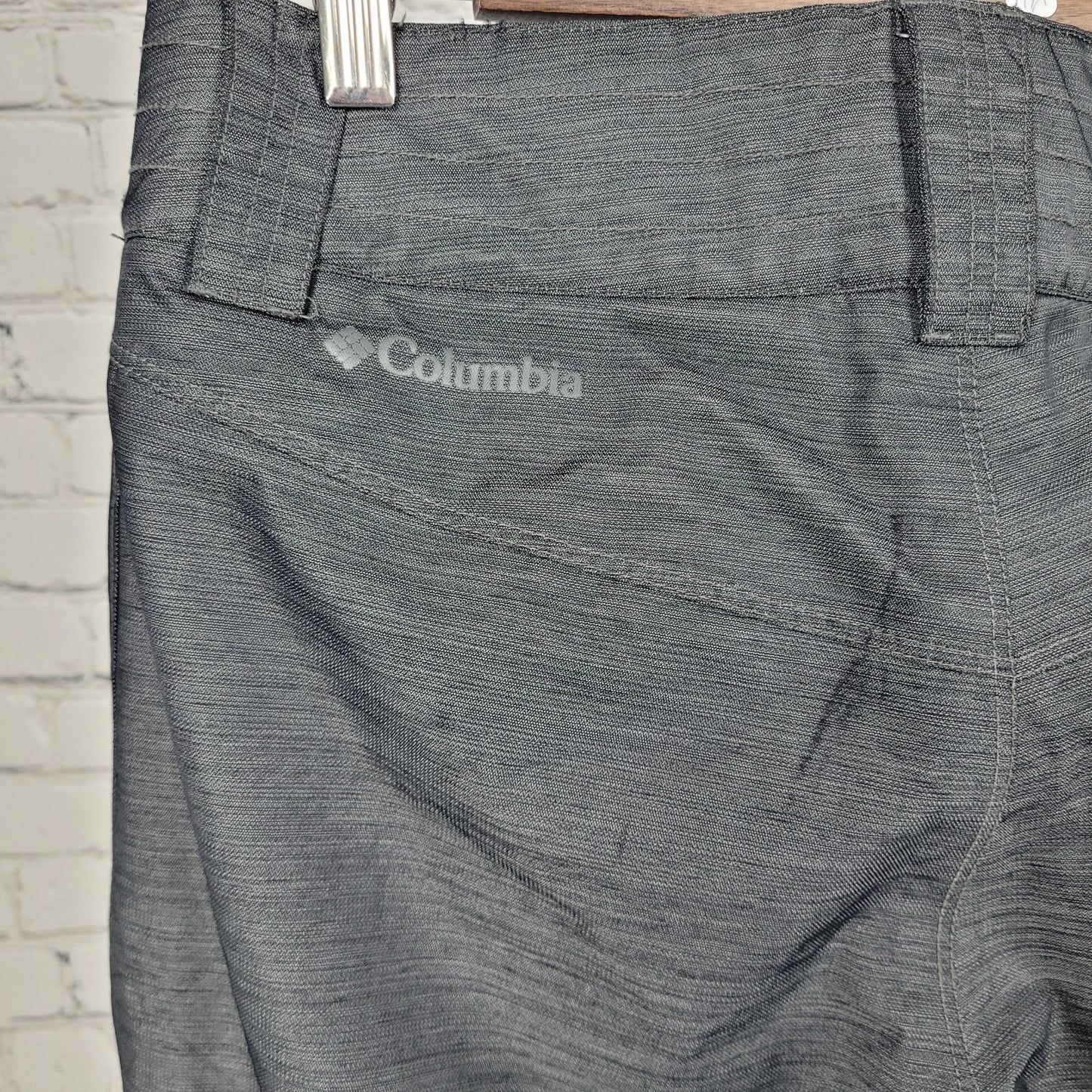 Columbia Grey Omni Tech Insulated Waterproof Snow Ski Pants Size Small S (31x30)