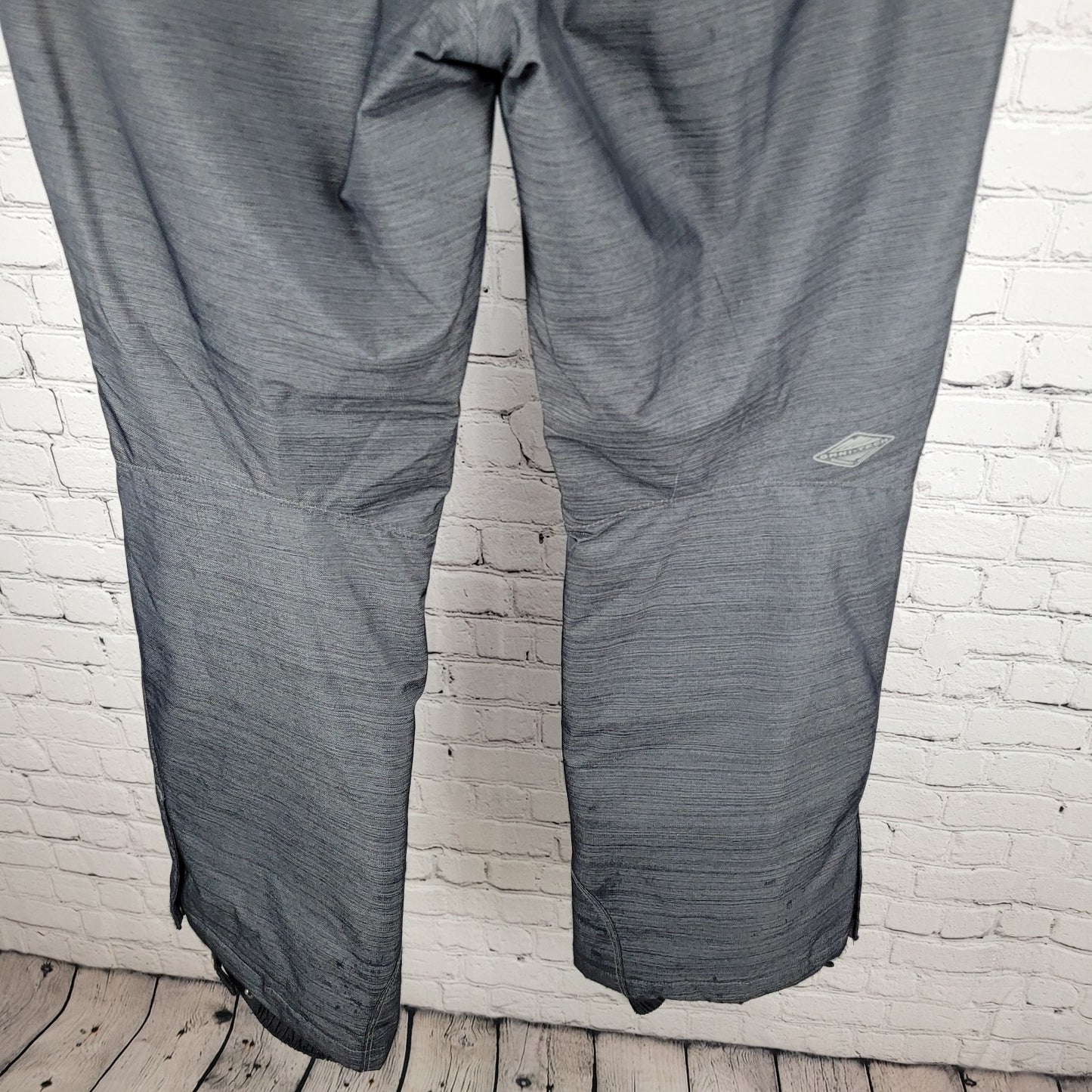 Columbia Grey Omni Tech Insulated Waterproof Snow Ski Pants Size Small S (31x30)