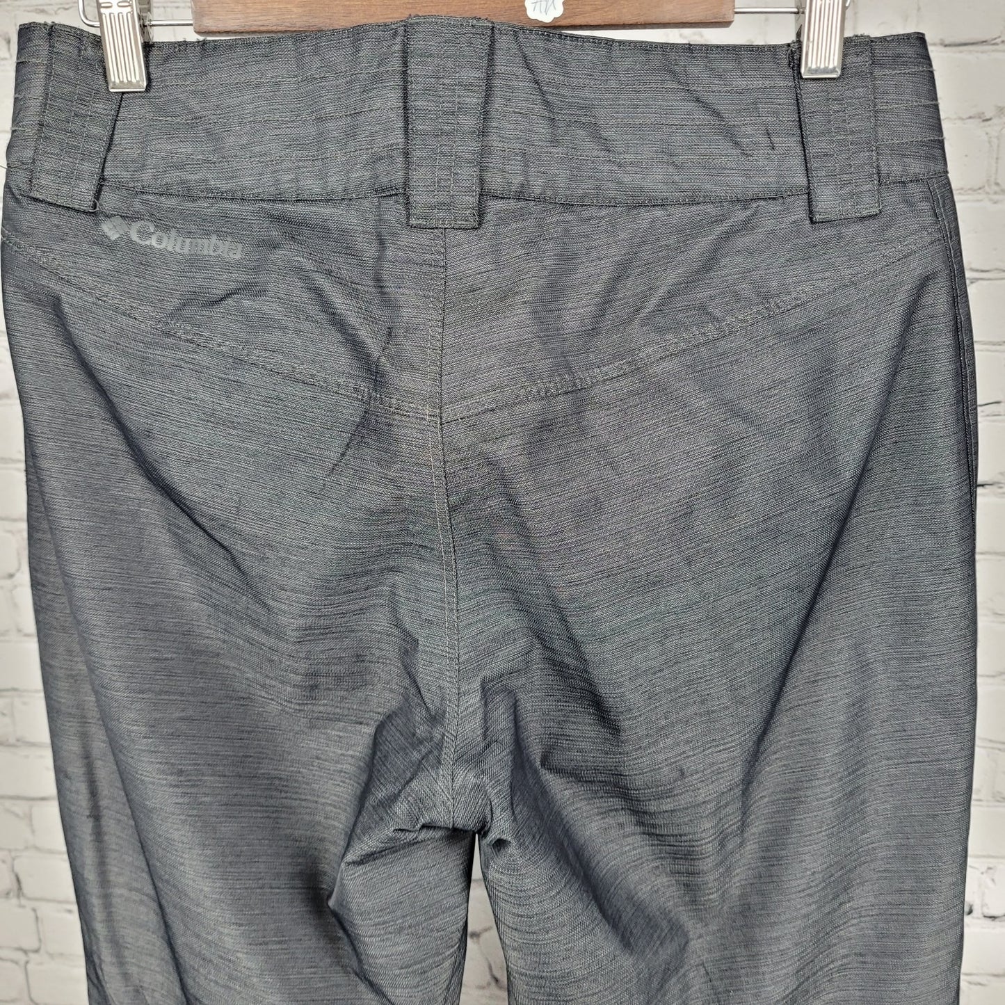 Columbia Grey Omni Tech Insulated Waterproof Snow Ski Pants Size Small S (31x30)