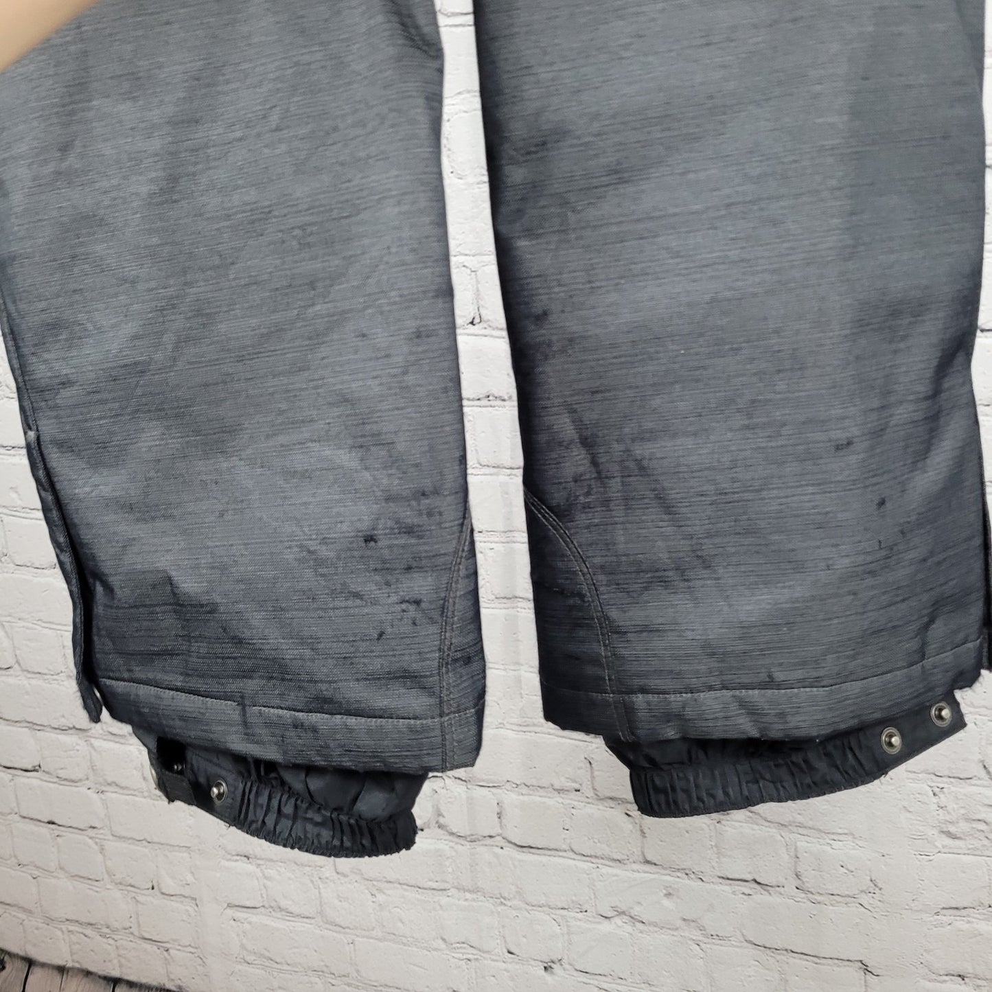 Columbia Grey Omni Tech Insulated Waterproof Snow Ski Pants Size Small S (31x30)