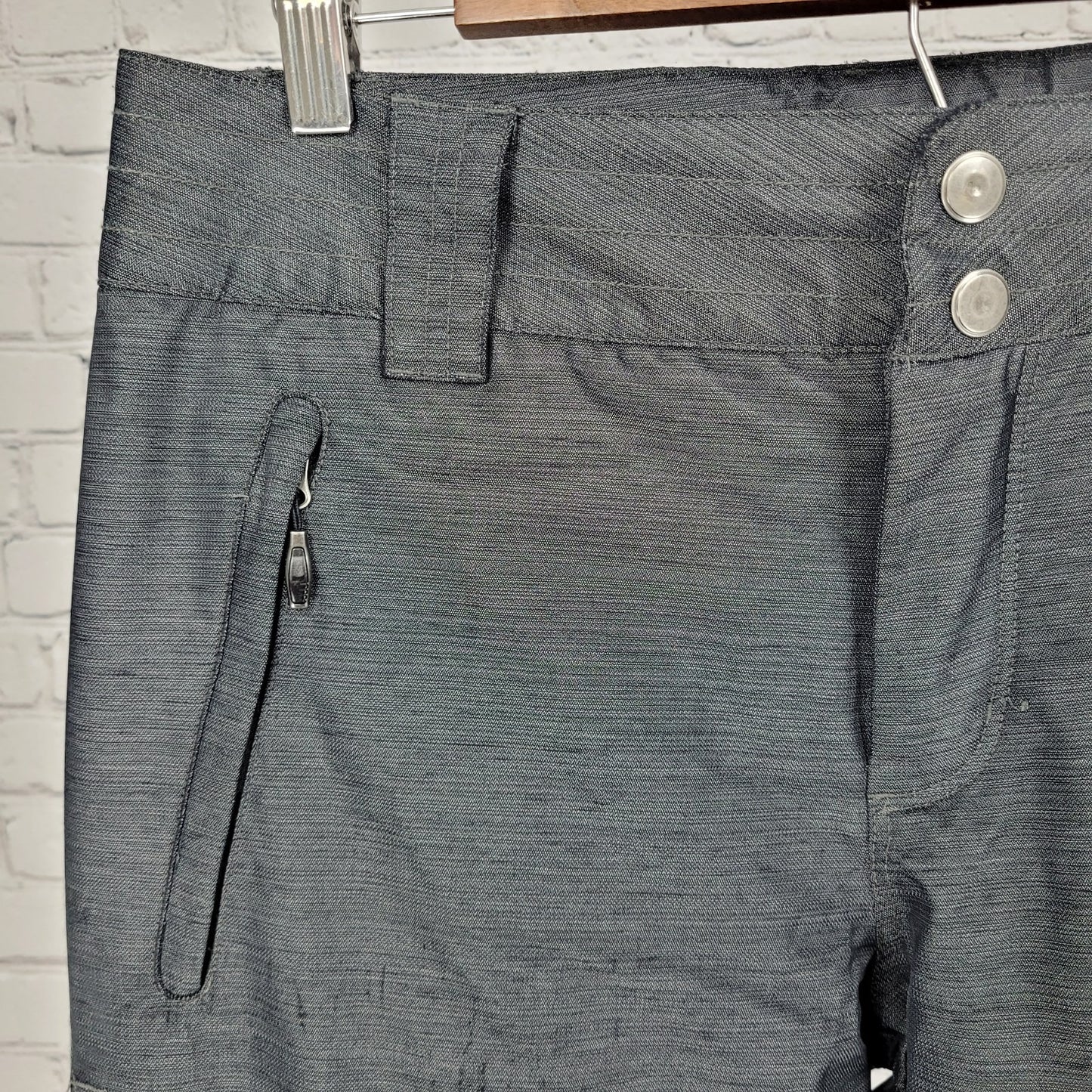 Columbia Grey Omni Tech Insulated Waterproof Snow Ski Pants Size Small S (31x30)