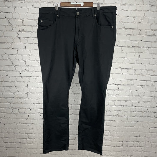 NWT Buffalo Black David Bitton Archer Slim Stretch Soft Touch Pants Size 42x34