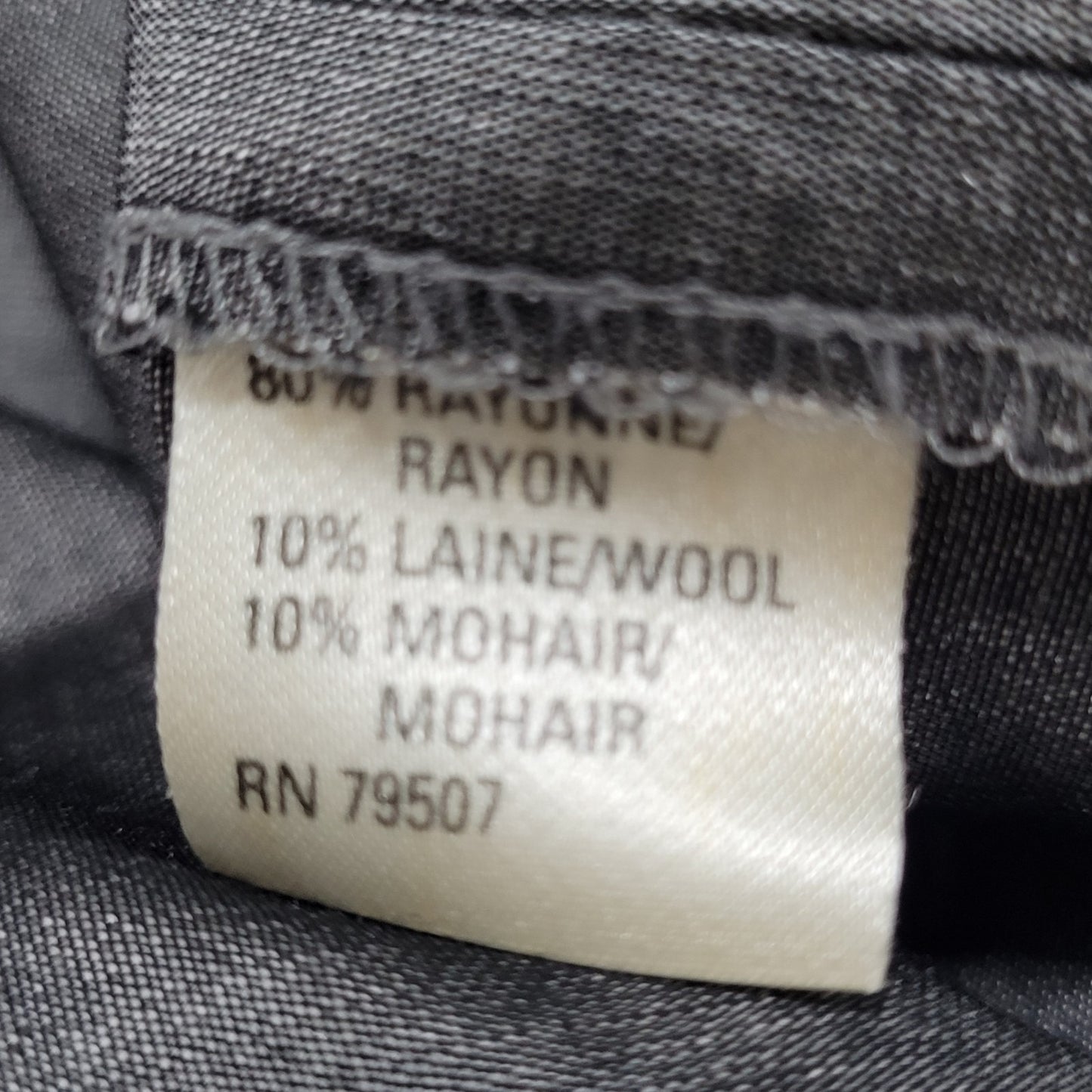 Isda & Co Grey Wool Blend Lightweight Unlined Sleeveless Shift Dress Size 10