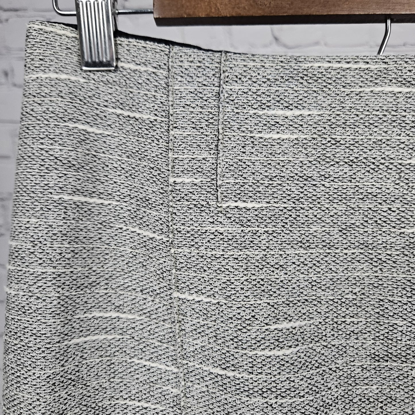 Boss Hugo Boss Grey Lined Back Slit Zipped Straight Knee Length Suit Skirt 4