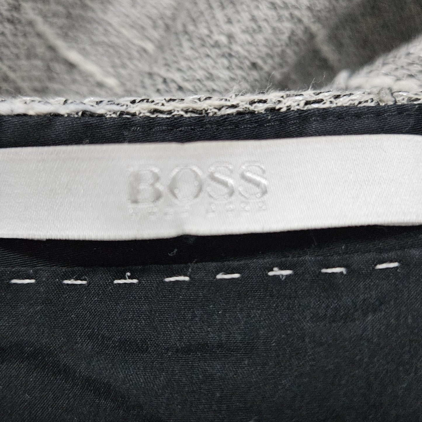 Boss Hugo Boss Grey Lined Back Slit Zipped Straight Knee Length Suit Skirt 4