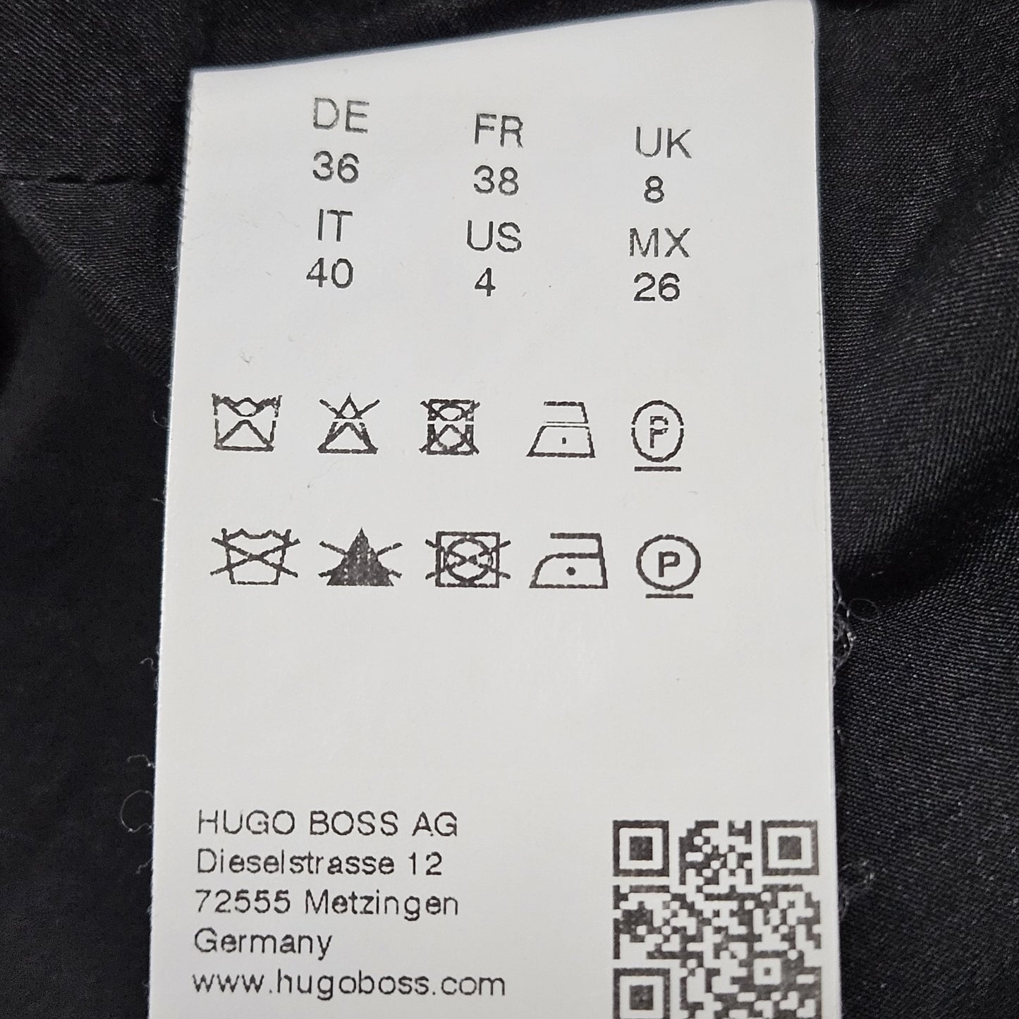 Boss Hugo Boss Grey Lined Back Slit Zipped Straight Knee Length Suit Skirt 4